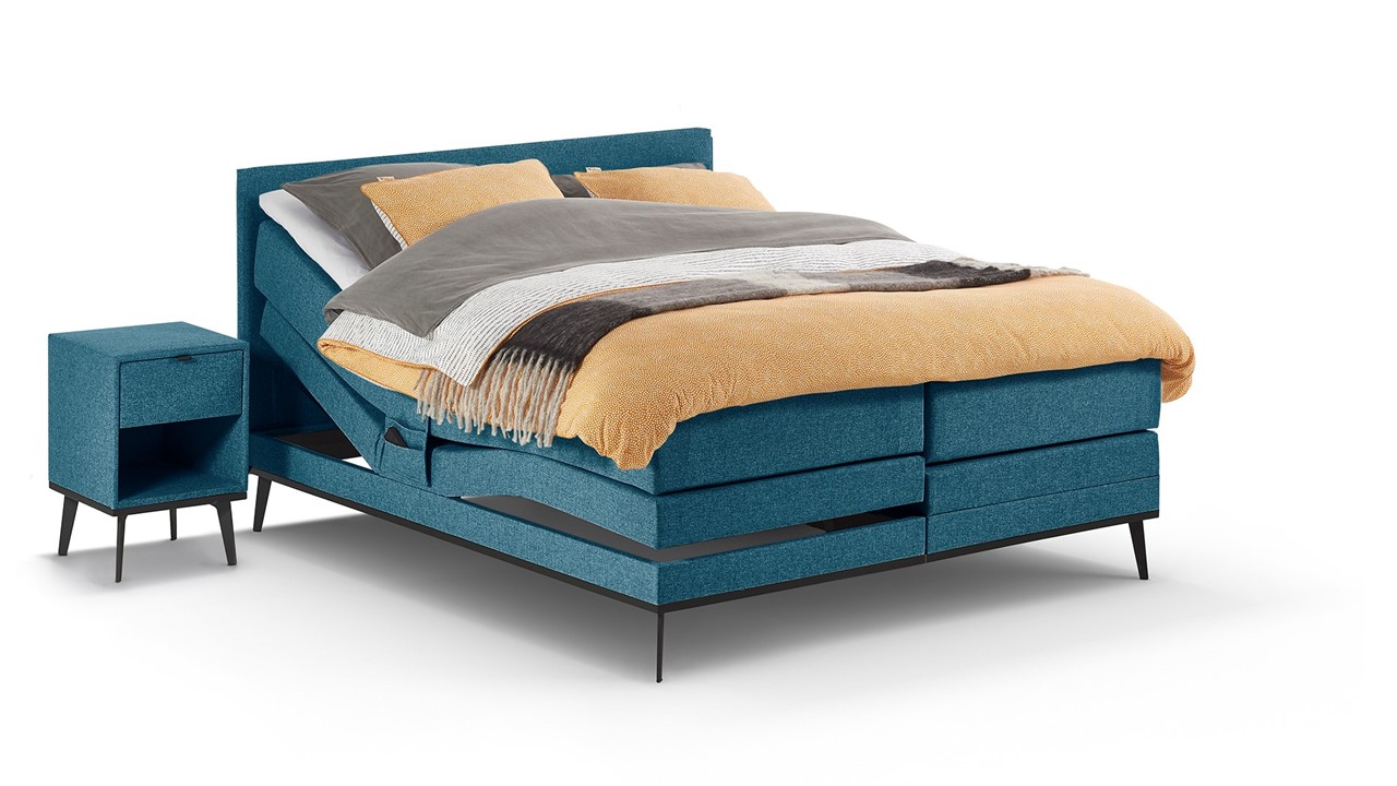 Elektrische boxspring Viggo oakland  blauw