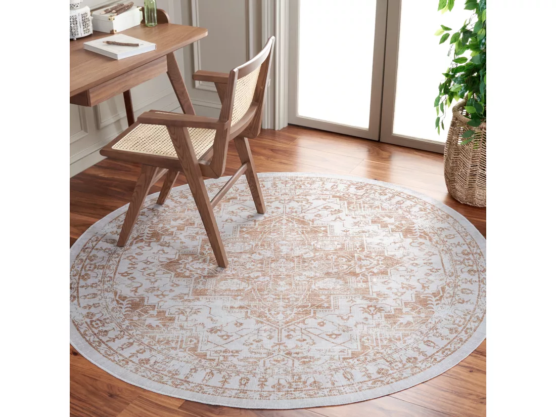 Tapis Beige & Gold 183 X 183 cm - Briella