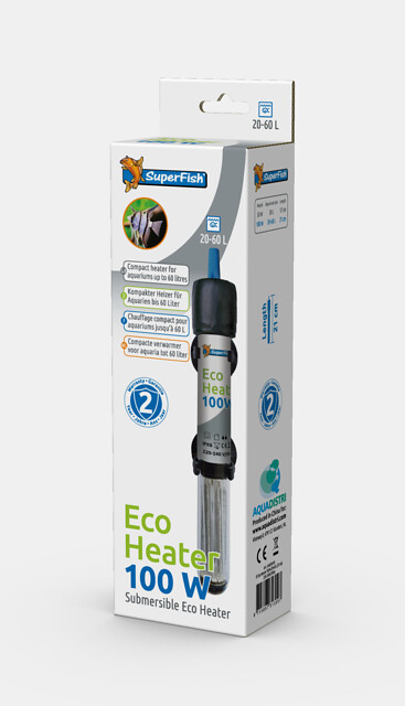 Superfish Eco Heater 100W   Cover S | Aquariumverwarming