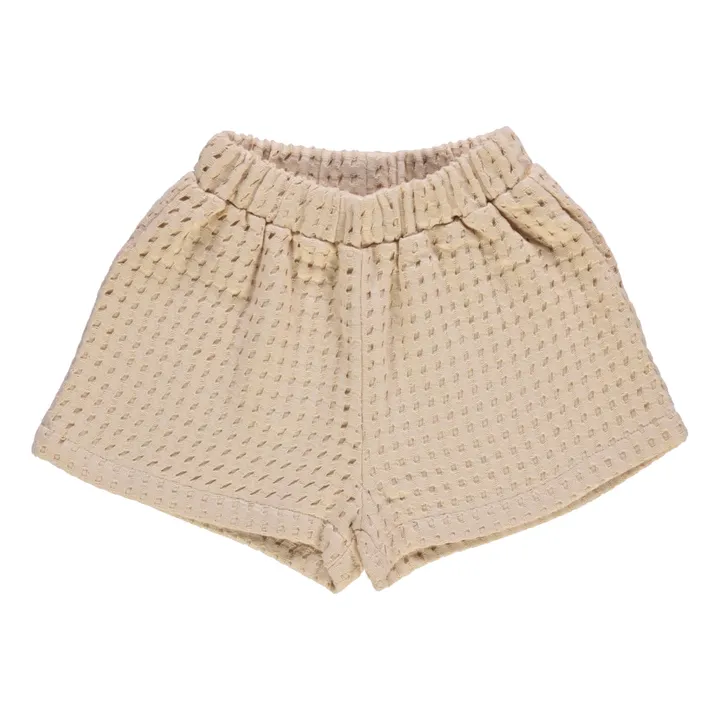 Poudre Organic Short Gingembre Gaufré | Beige