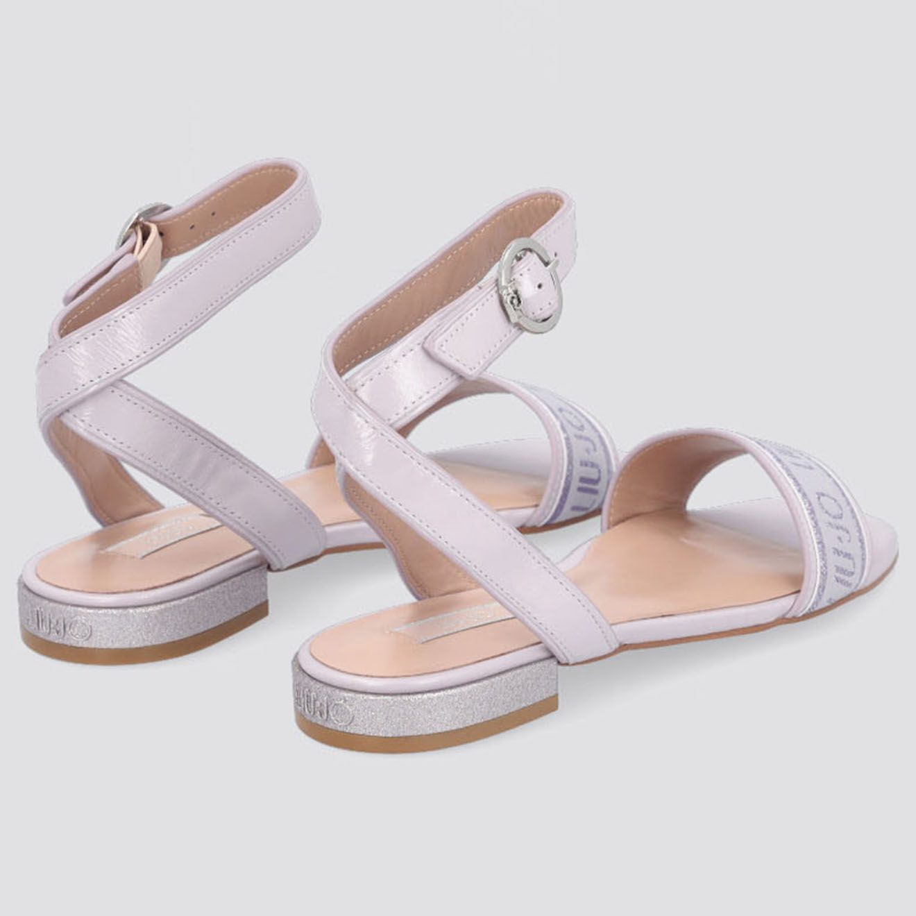 Liu-Jo Sandales en Cuir Sapa lilas