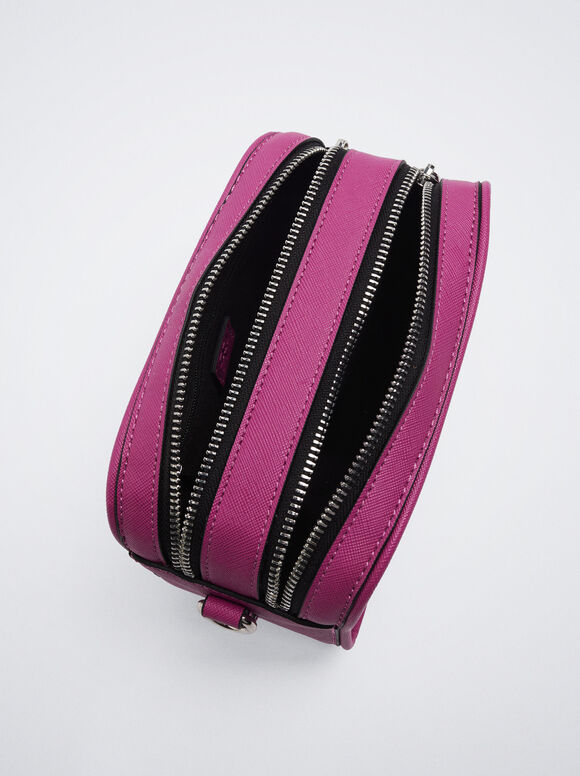 Bolsa de ombro básica - Rosa