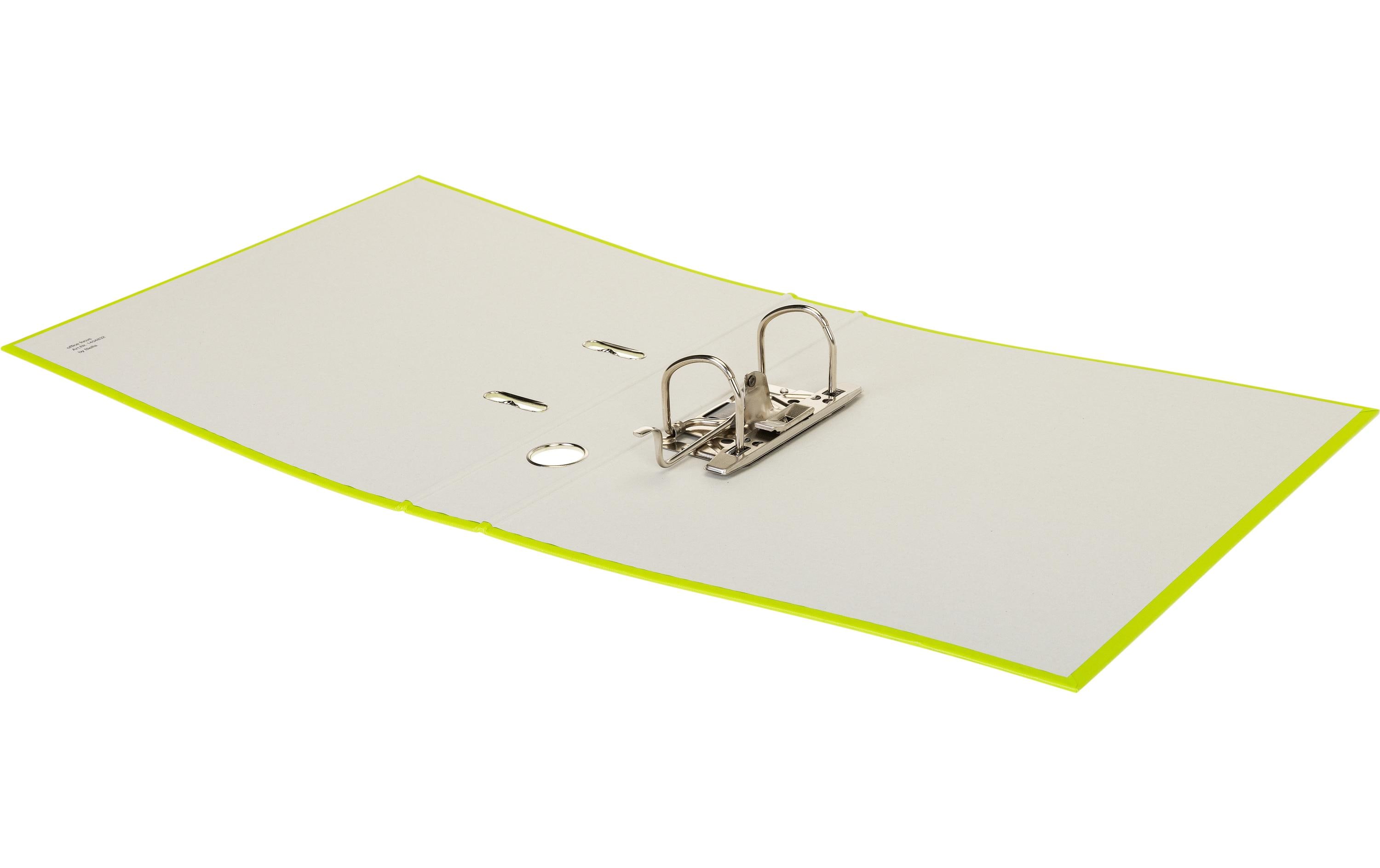 Ordner A4 4 cm, BordeauxA4-Ordner mit Rückenschild und Griffloch