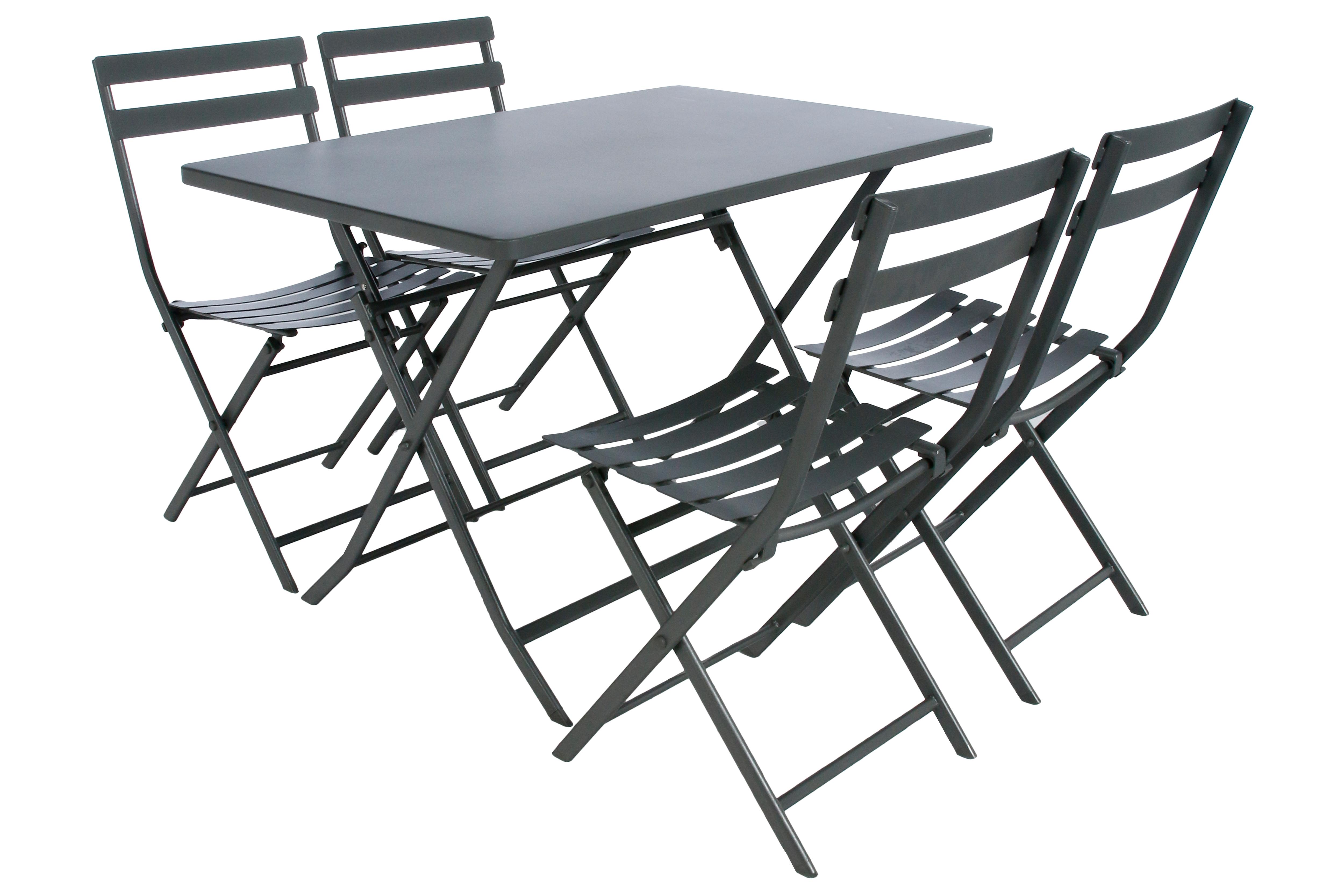 TABLE GREENSBORO RECTANGLE GRAPHITE 4 PLACES