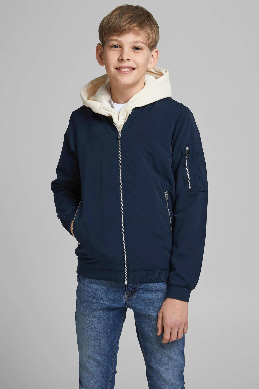 JACK & JONES bomberjack JJERUSH donkerblauw