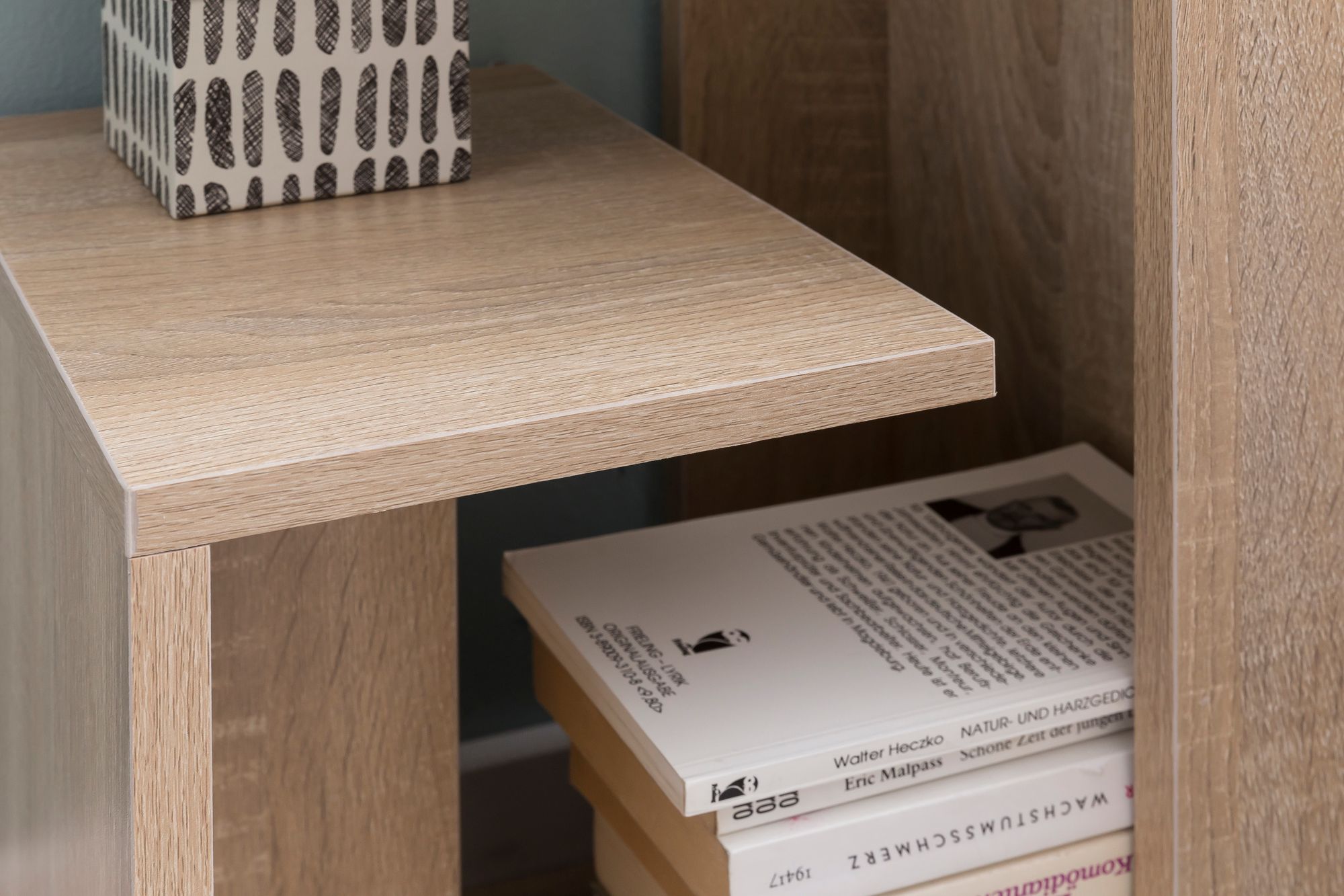 KADIMA DESIGN Beistelltisch BRENTA Holz: 3 Ablagen, 35x61x30 cm, Melaminharzbeschichtung