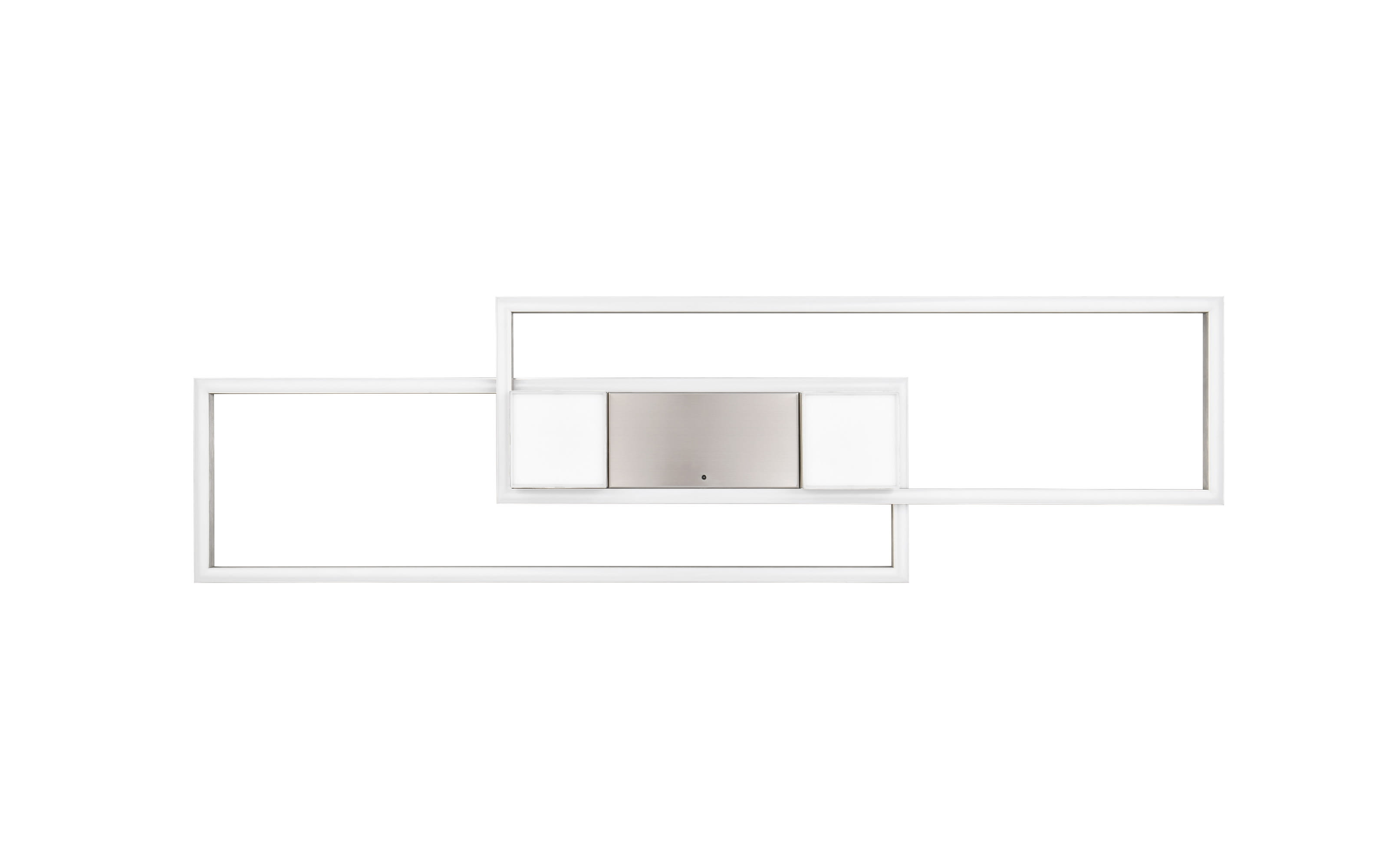 LED-Deckenleuchte Albany, nickel, inkl. Fernbedienung