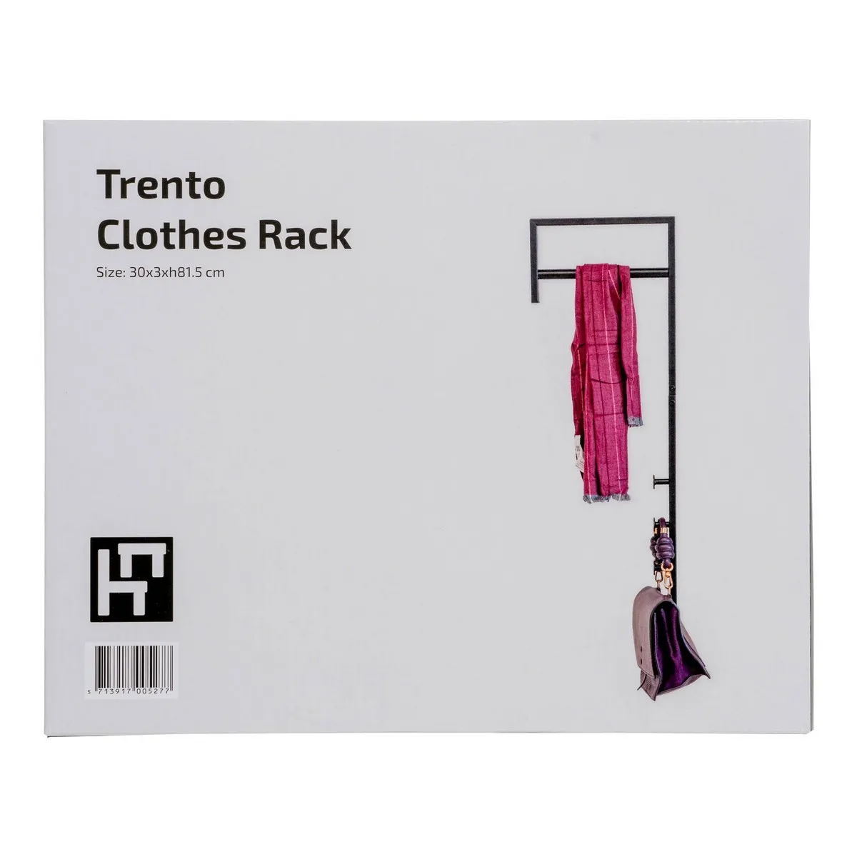 Epikasa Porte-Manteau Murale Trento - Noir