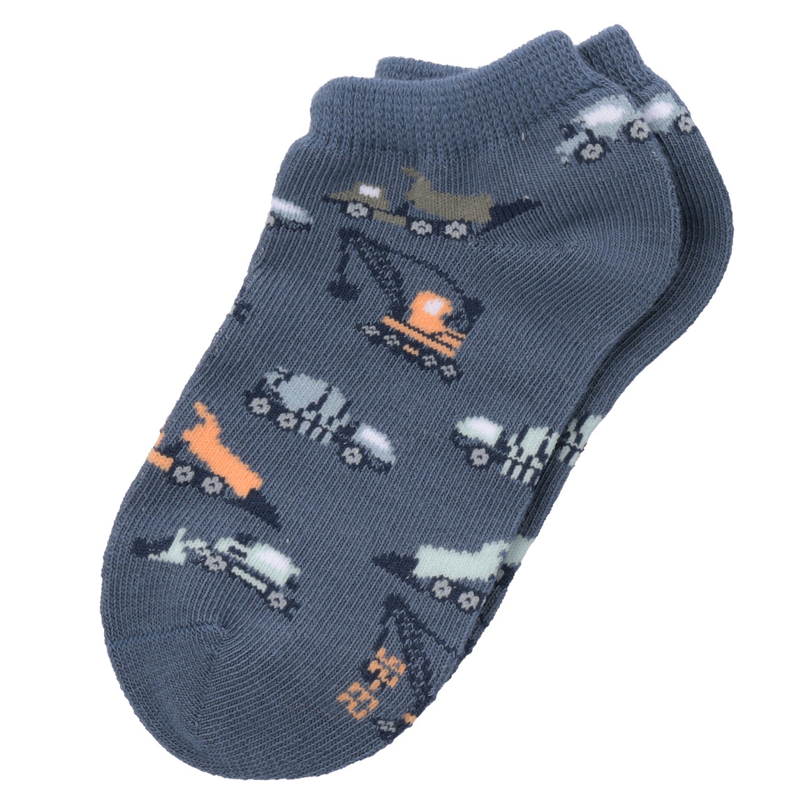 4 Paar Jungen Sneaker-Socken im Set weiss / hellgrün / dunkelblau