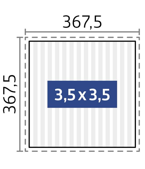 Biohort Pergola 3,5 x 3,5 zweifarbig, ca.