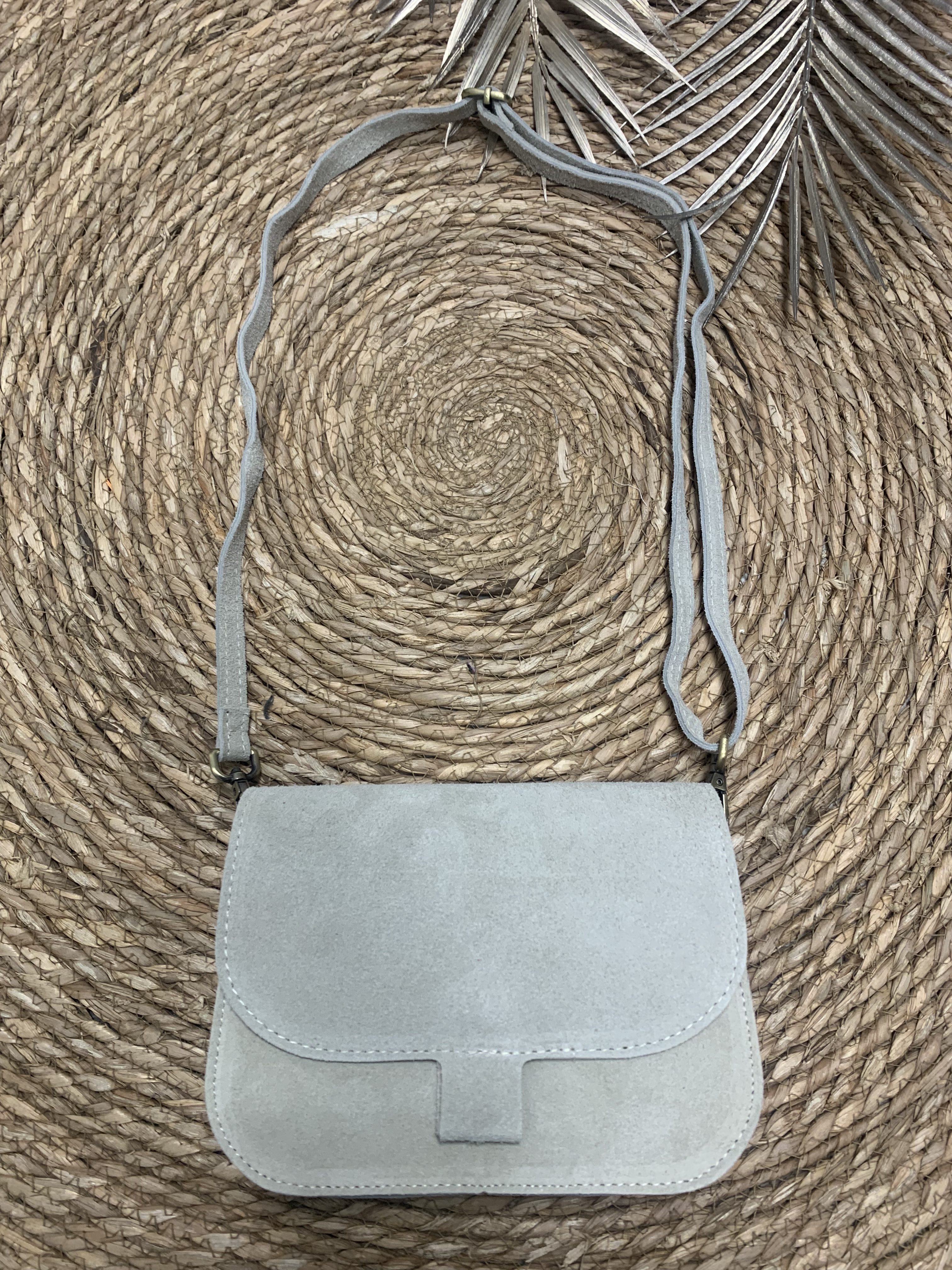 Flora Bag - Suede Ecru