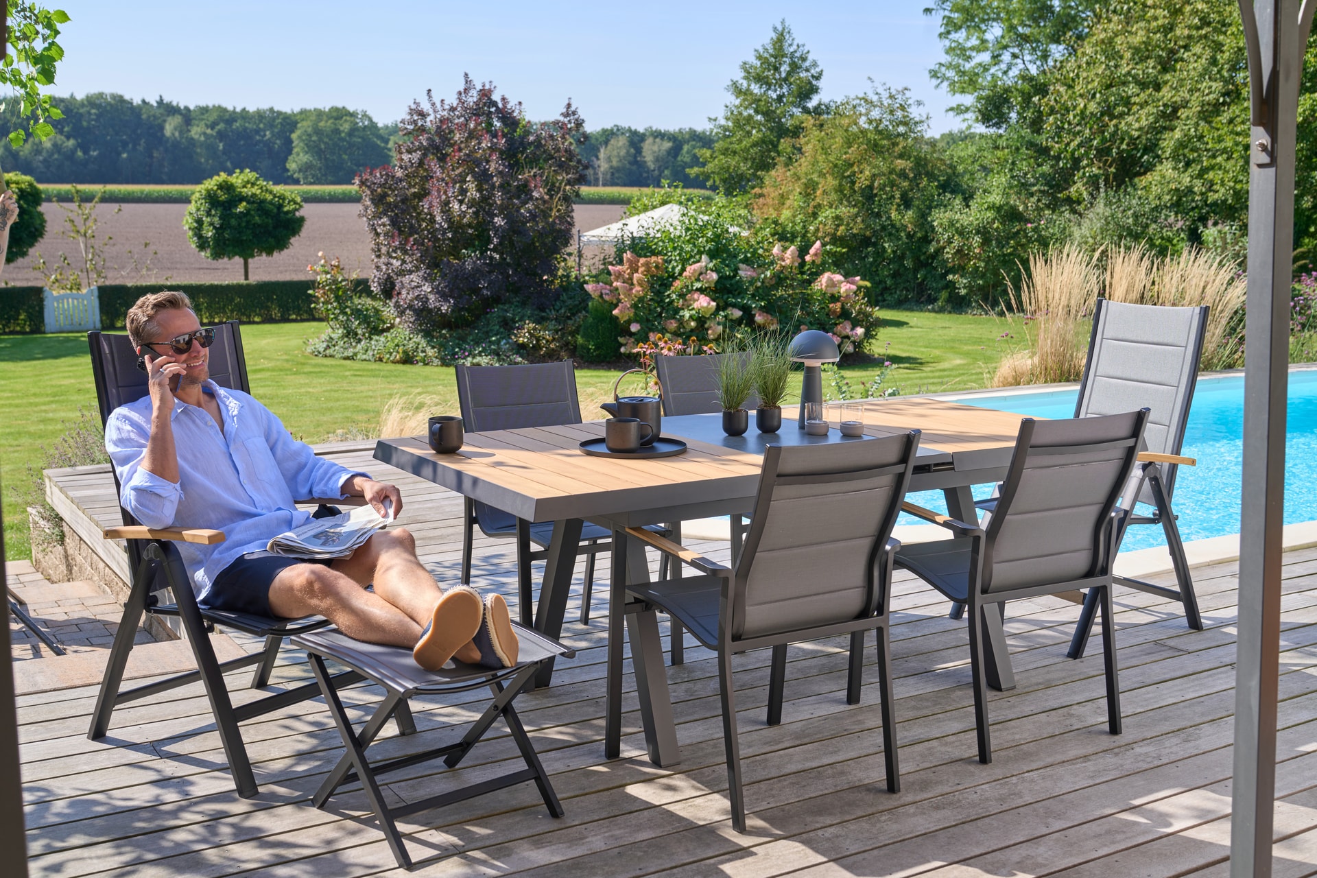 Garden FLAIR Positionsstuhl Garten LEIF