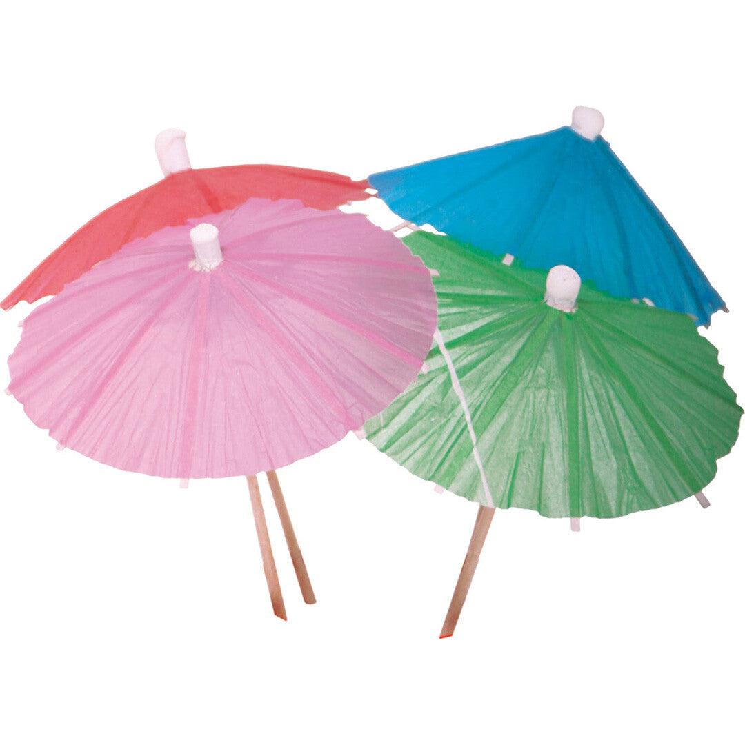 Parasol prikkers meerkleurig - 15st
