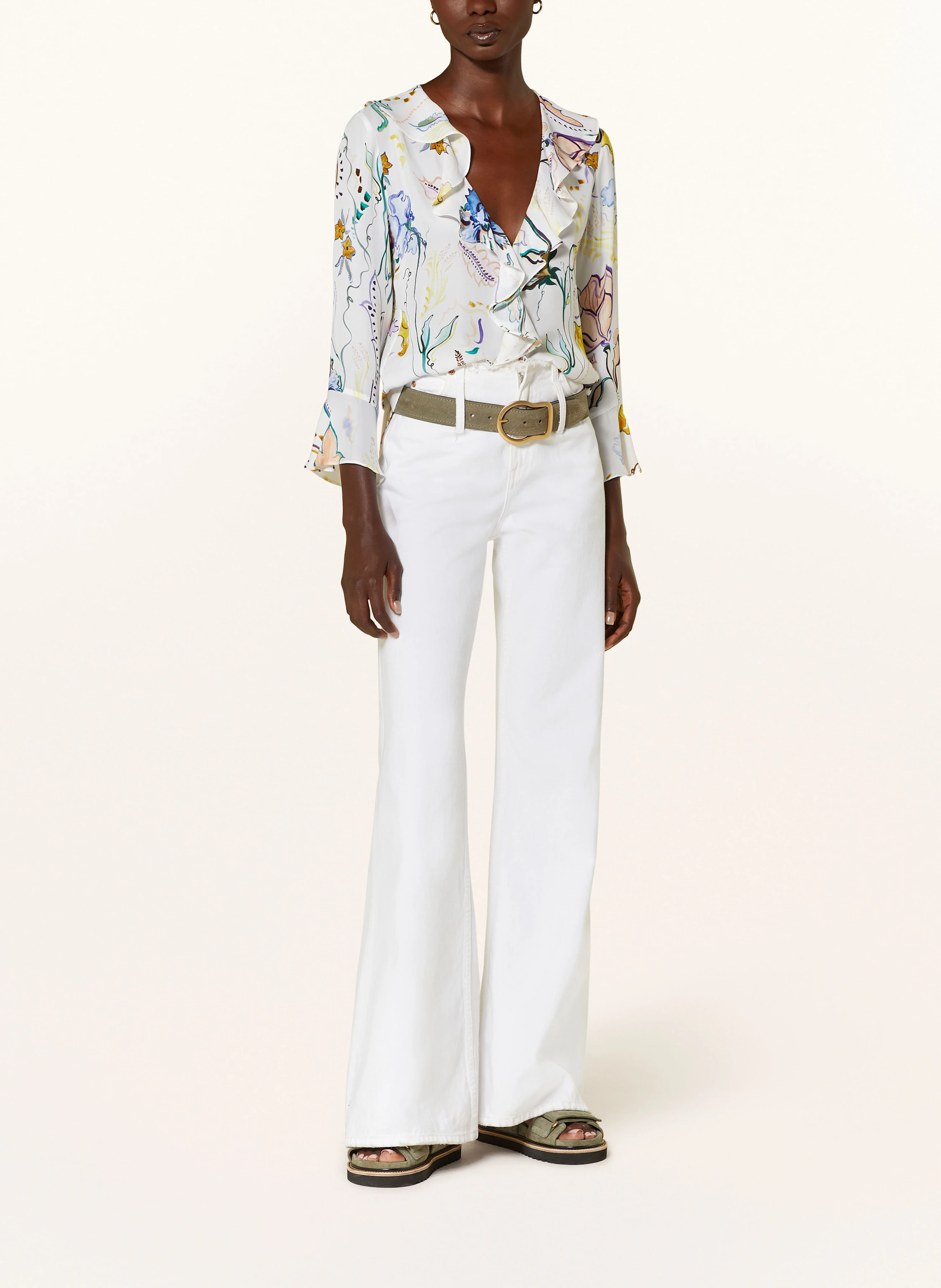 DOROTHEE SCHUMACHER Busenshirt FLORAL TWIST aus Seide mit Volants
