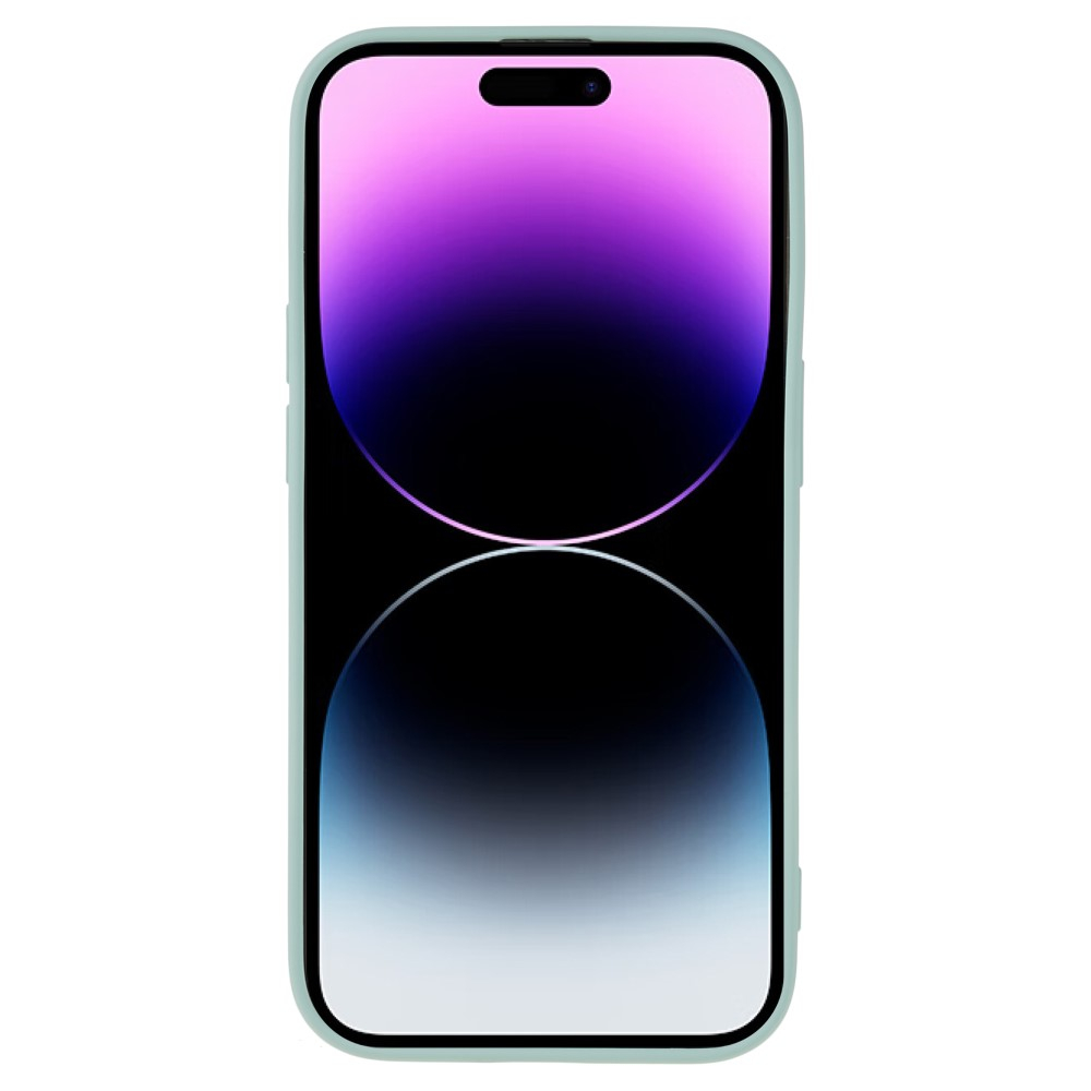iPhone 15 Pro Gummi Case Hülle mit Kameraschutz - Türkis (Matt)