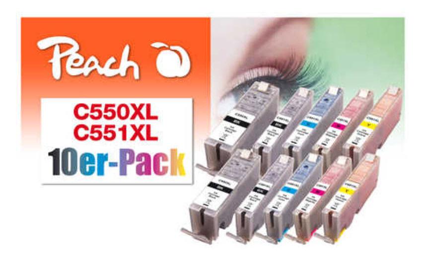 Tintenset Canon PGI-550/CLI-551Tinte, Black, Pigmented Black, Cyan, Magenta, Yellow