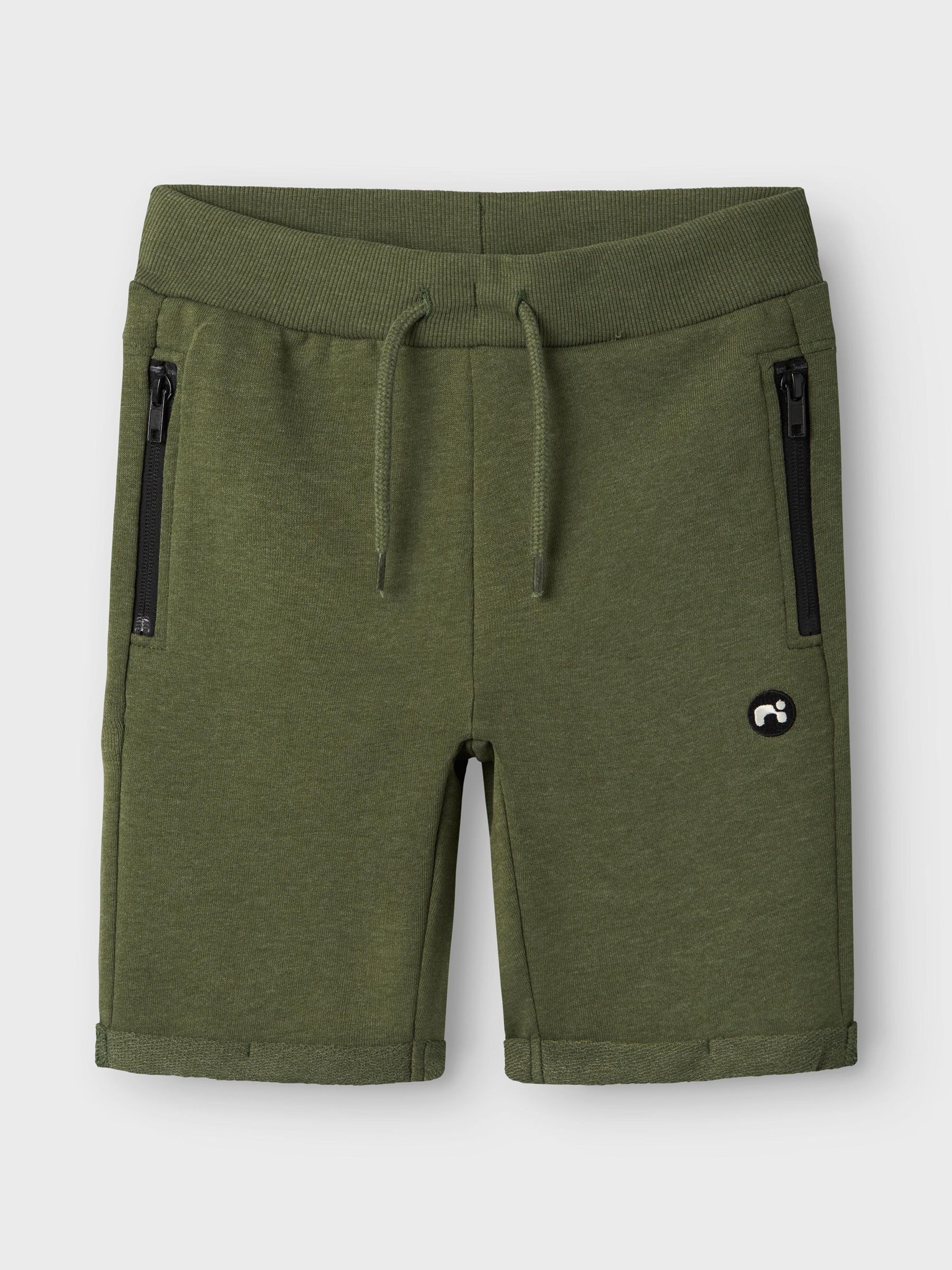 Name It Sweatshorts »NKMVIMO SWE SHORTS BRU NOOS«  Baumwollmischung, Umschlagsaum, Reissverschlusstaschen