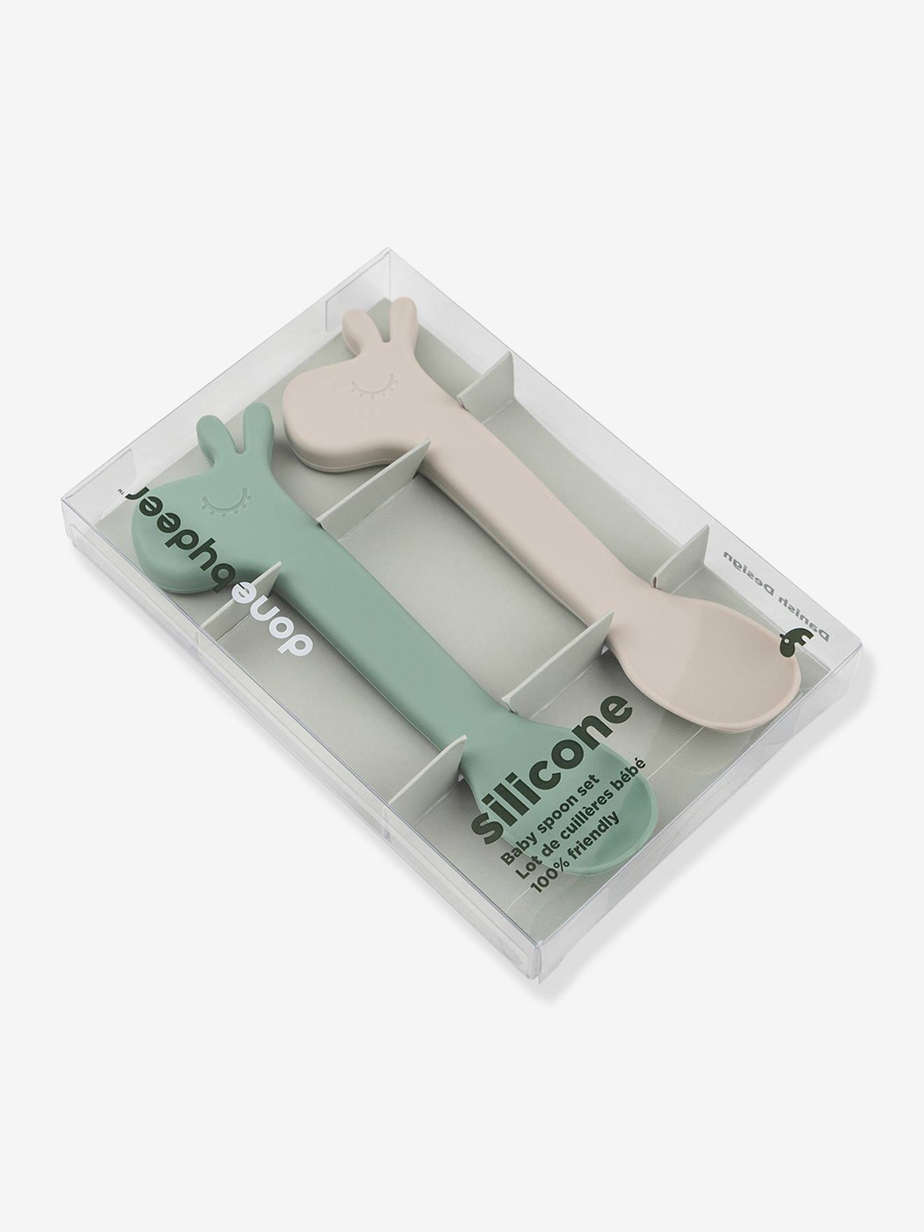Pacote de 2 colheres de silicone «Lalee»