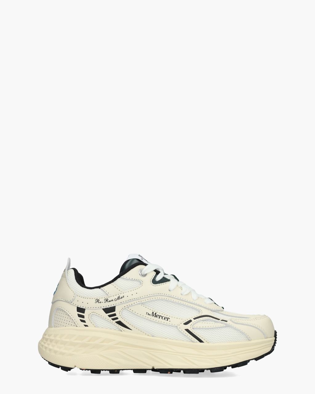 Mercer Amsterdam The Re-Run Max Nappa Off-White/Zwart Damessneakers