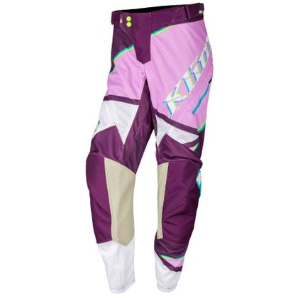 Pantalon cross KLIM WOMEN XC LITE SHATTERED PURPLE - FEMME 2022 - Violet / Blanc