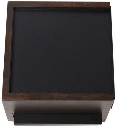 Umbra - Stowit - Opbergbox - Zwart/Walnoot - Rubberhout