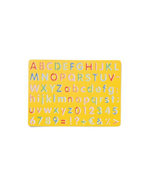pochoir lettres et chiffres