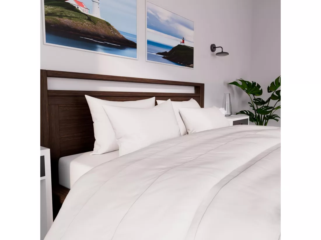 Couette blanche 220x240 cm LUXE 550 Gr, par Soleil d'Ocre