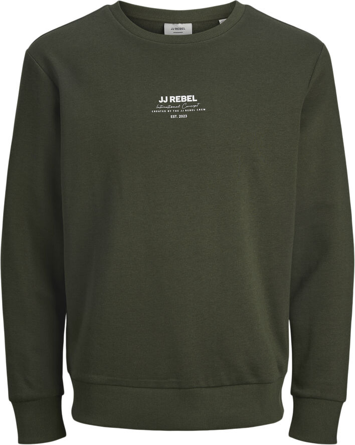 JJ-REBEL JREBLINO SWEAT CREW NECK Kombu green