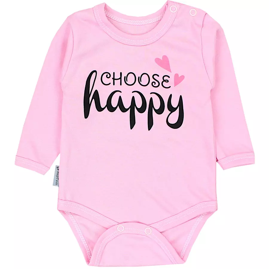 TupTam Mädchen Baby Body Langarm Unifarben 5er Pack rosapink
