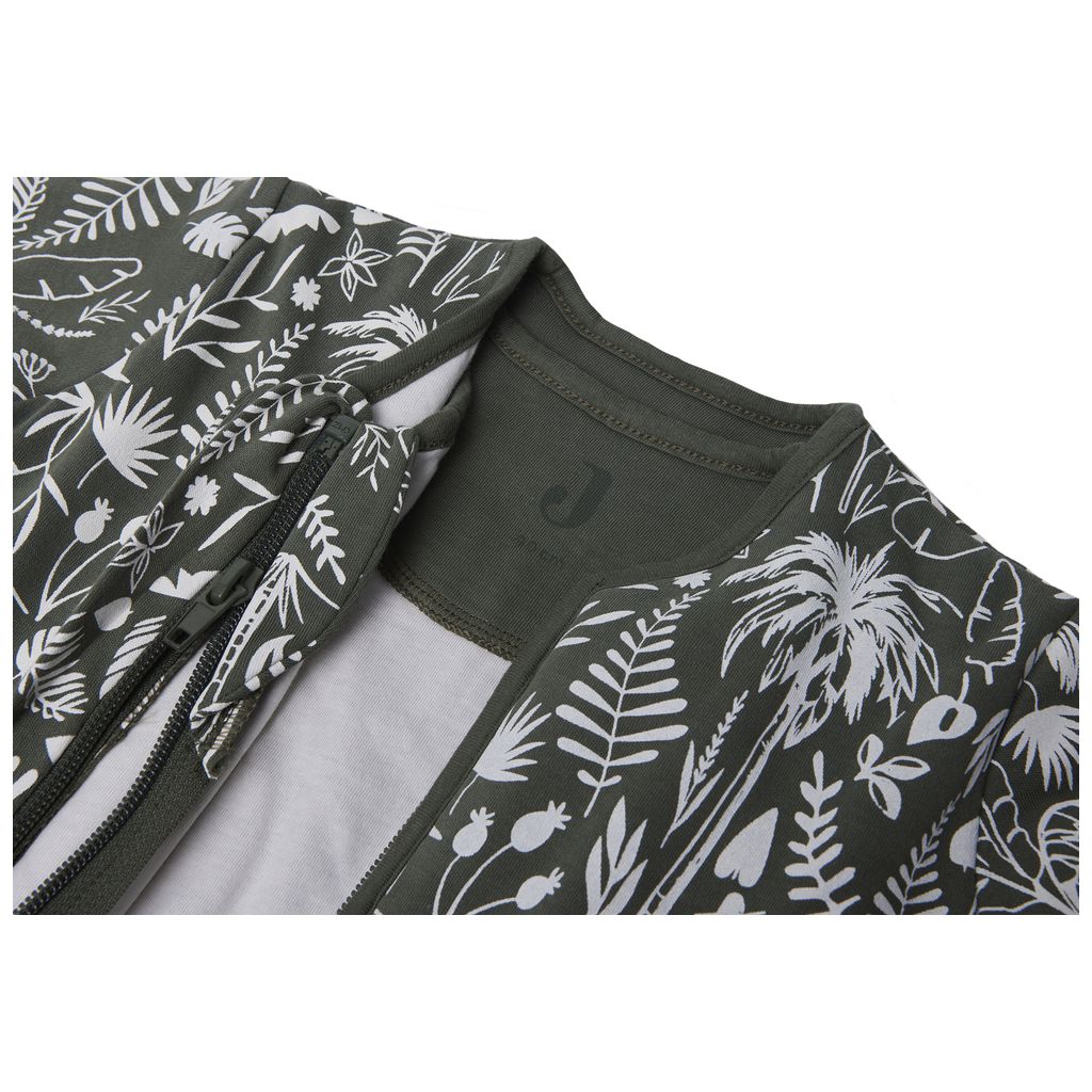 JolleinJollein   Schlafsack 4-Jahreszeiten botanical leaf green 110 cm