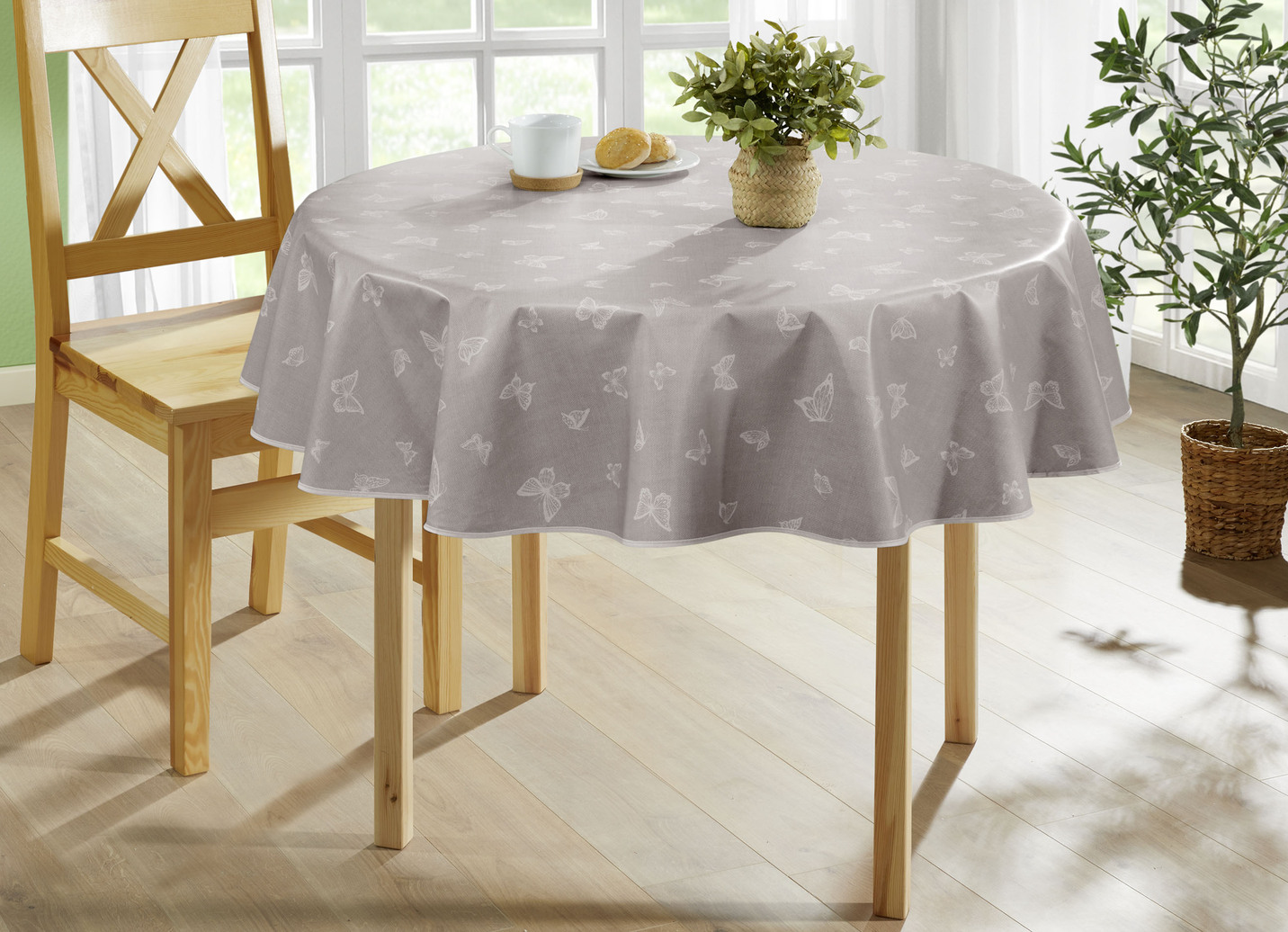 Abwaschbare Wachstuch-Tischdecke