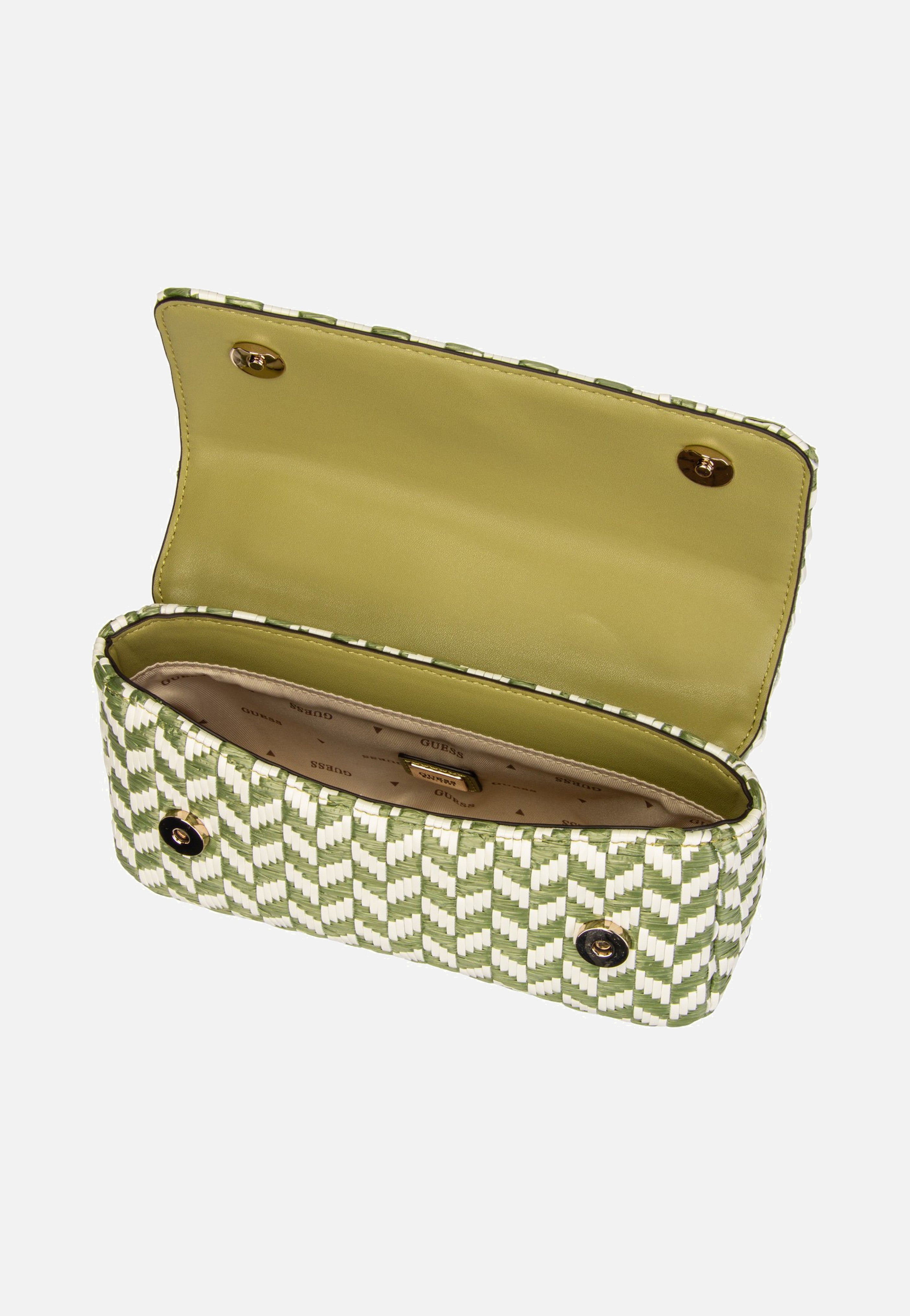Tessi Flap Shoulder Olive Multi - Umhängetasche