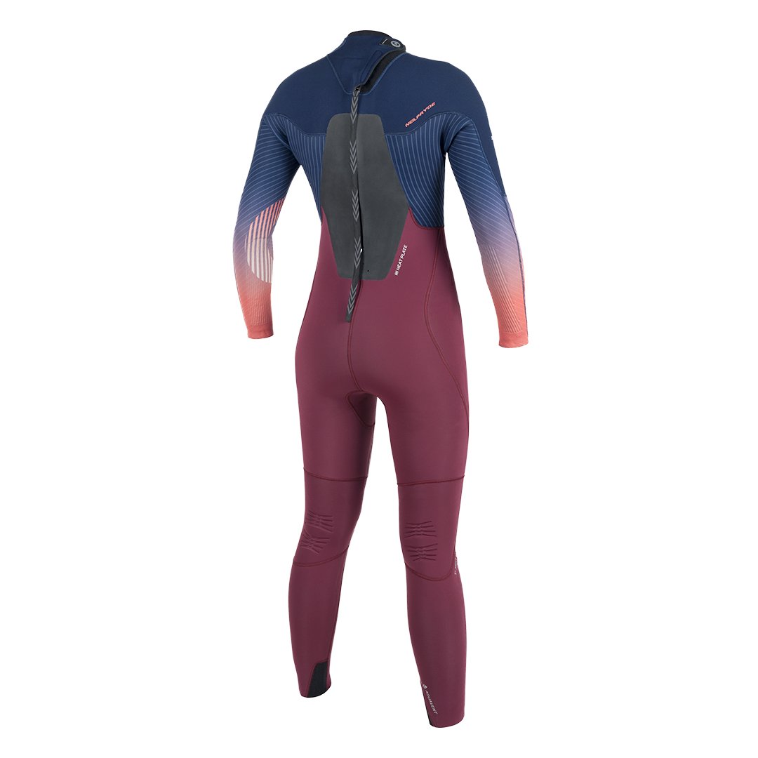 Neilpryde Serene Fullsuit - Back Zip - 5/4 - Navy / Blood 10