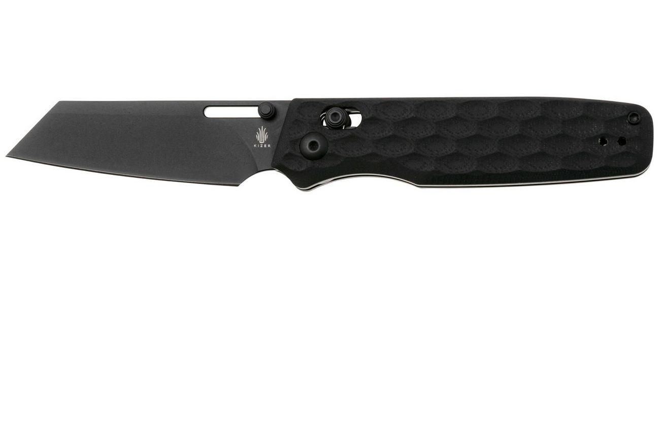 Kizer Vanguard Task V3641C2 Black 154CM, Black G10, zakmes, Nick Consoli design