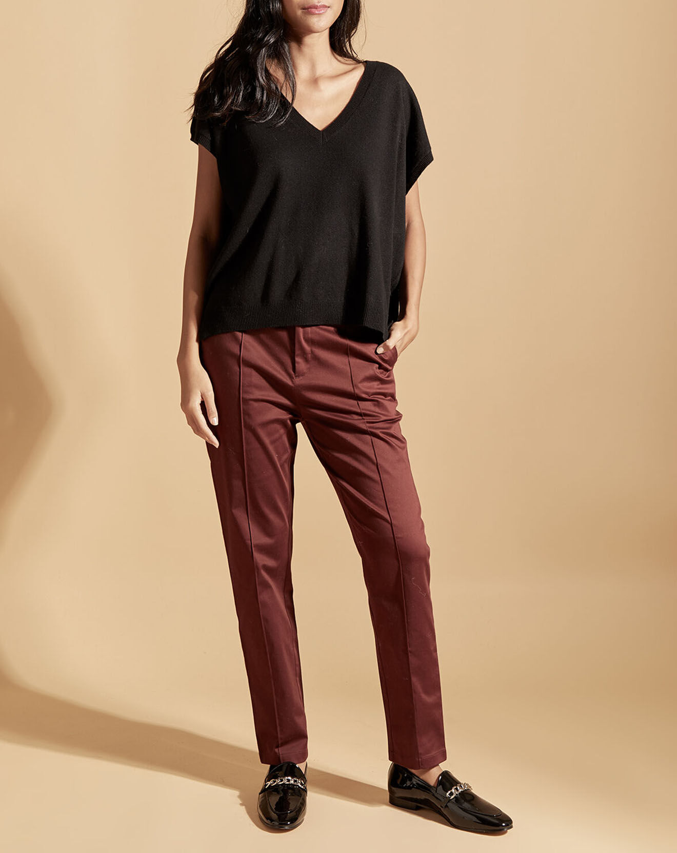 Belair Pull en Laine & Cachemire Palette noir