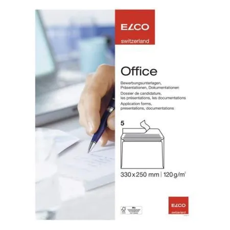 Elco Versandtasche/Bewerbungskuvert weiß, 5 Stück