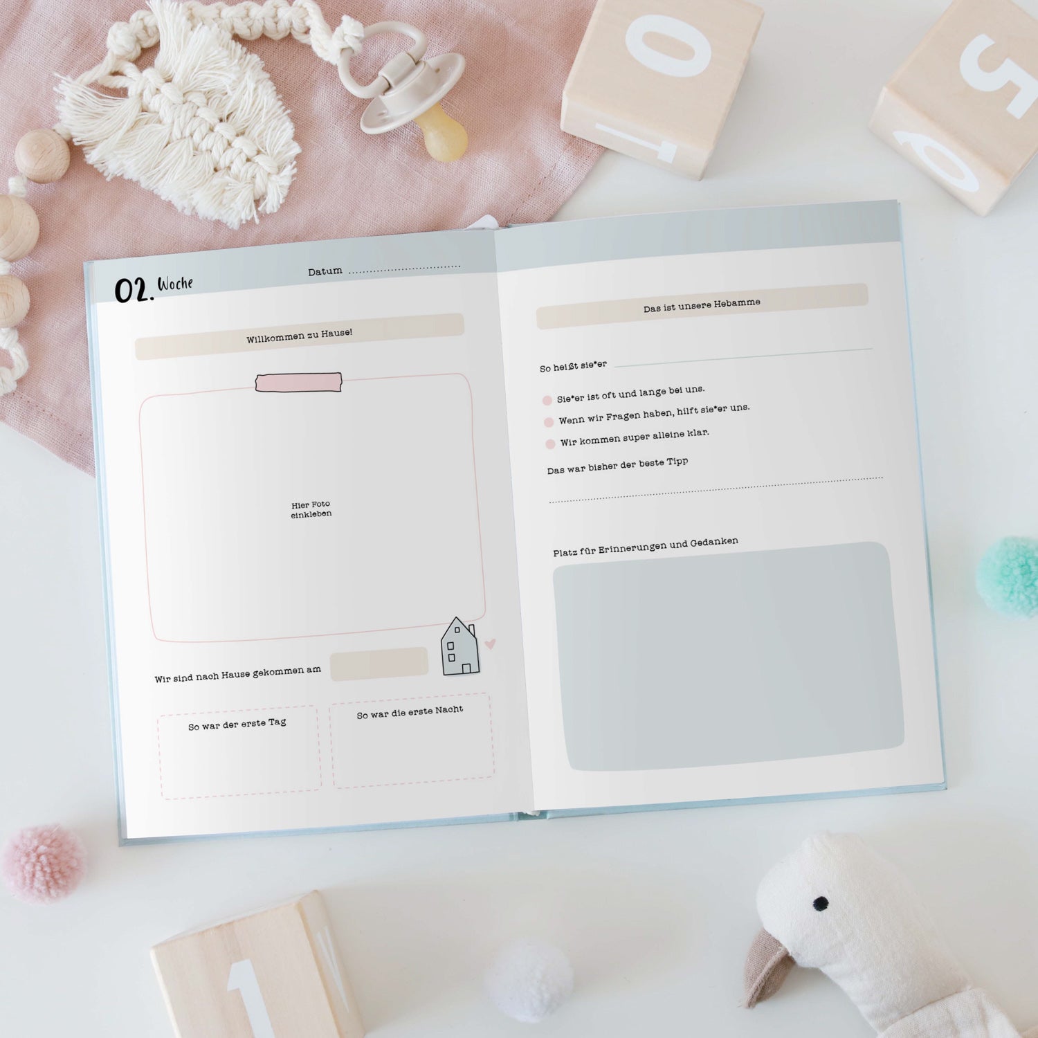 Baby-Tagebuch „Kleine Glasmomente
