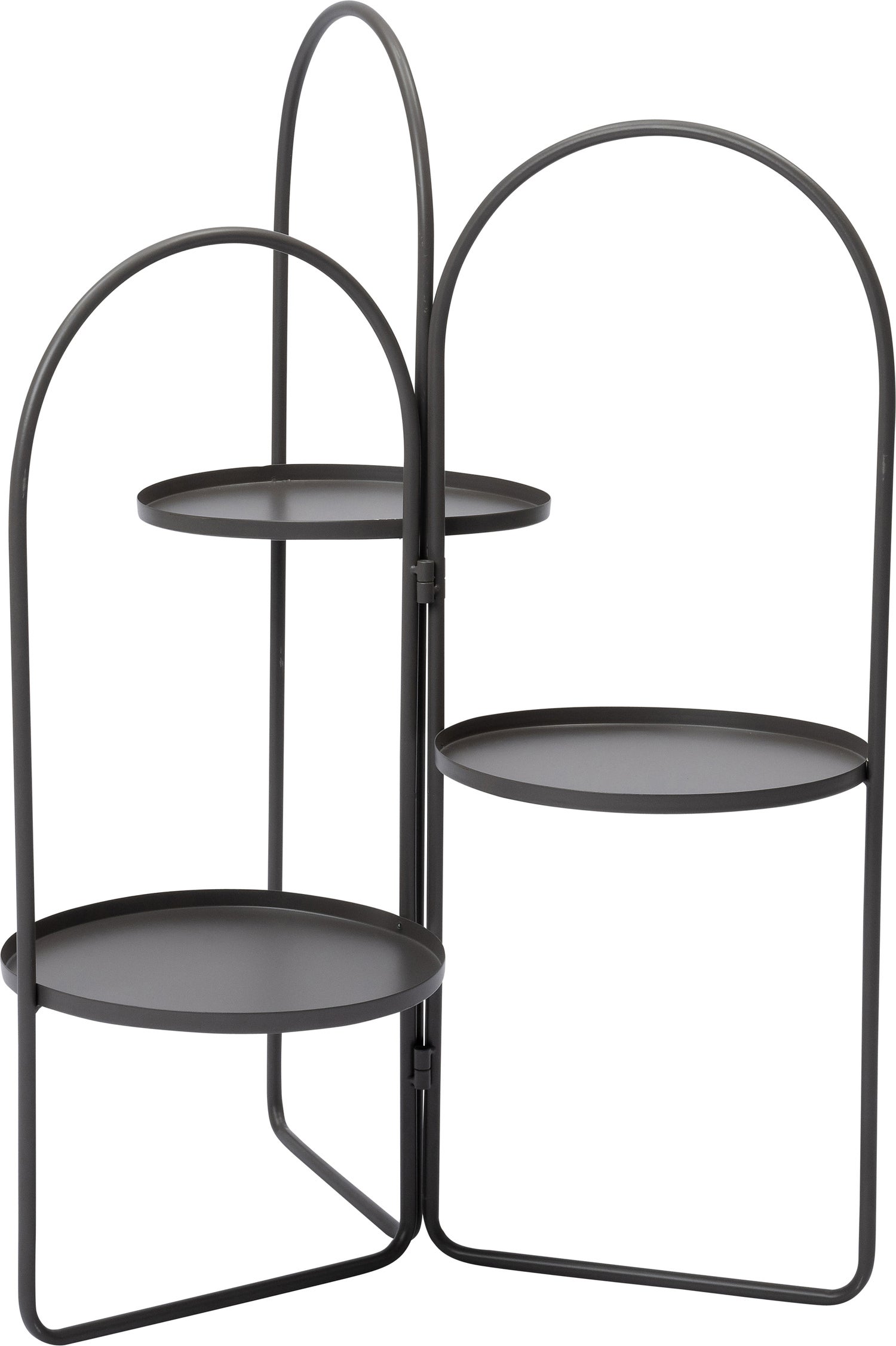 Intratuin plantenrek grijs 25 x 25 x 74 cm