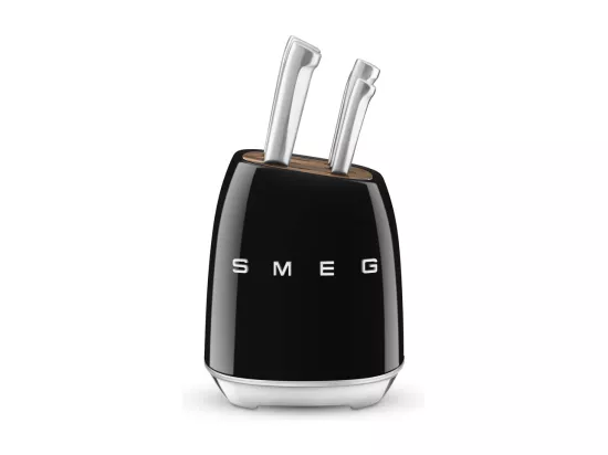 Bloc de 6 couteaux inox Noir