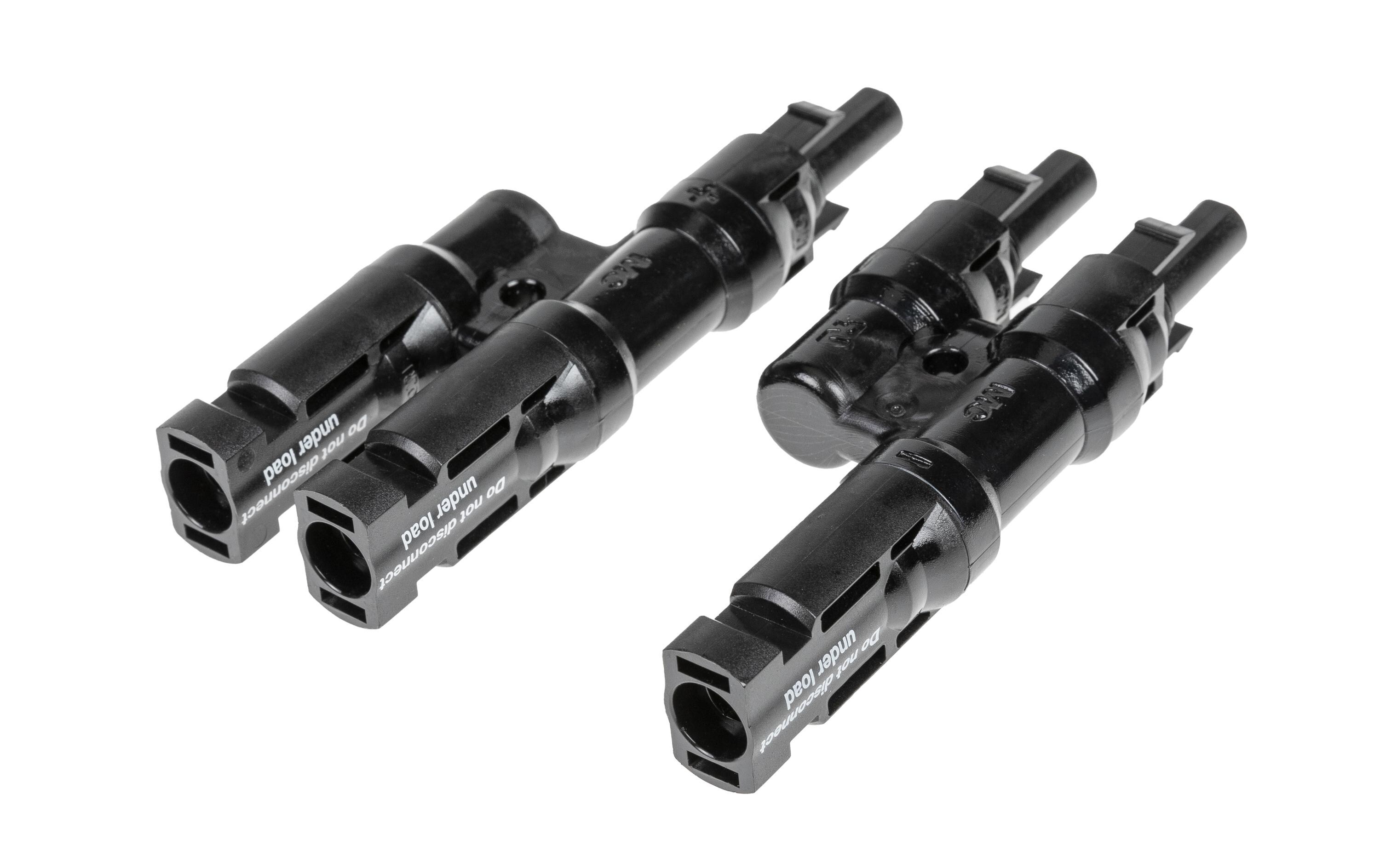Steckverbinder Set MC4 Abzweiger 2x F-M & 2x M-FMC4 Y Abzweig- Stecker und Buchse
