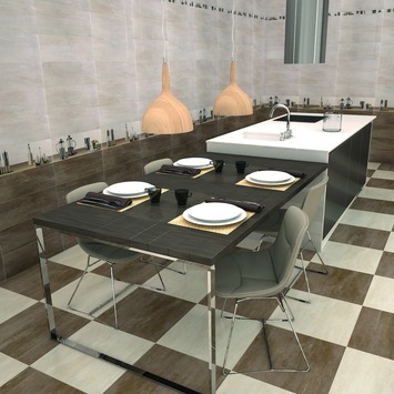 Wandtegel Unika Marron 20x60 cm 1,08 m²