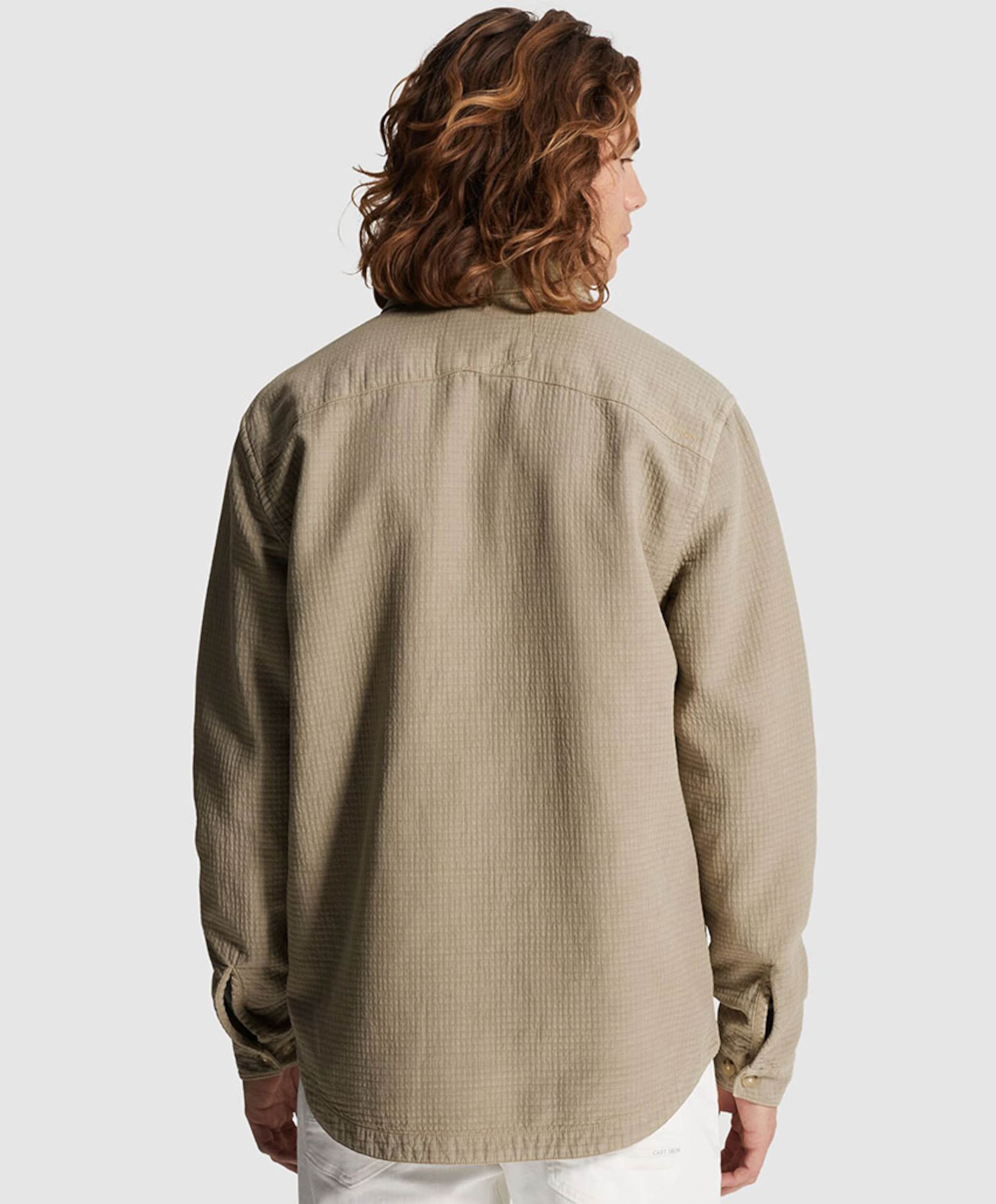 Cast Iron Heren overshirt beige
