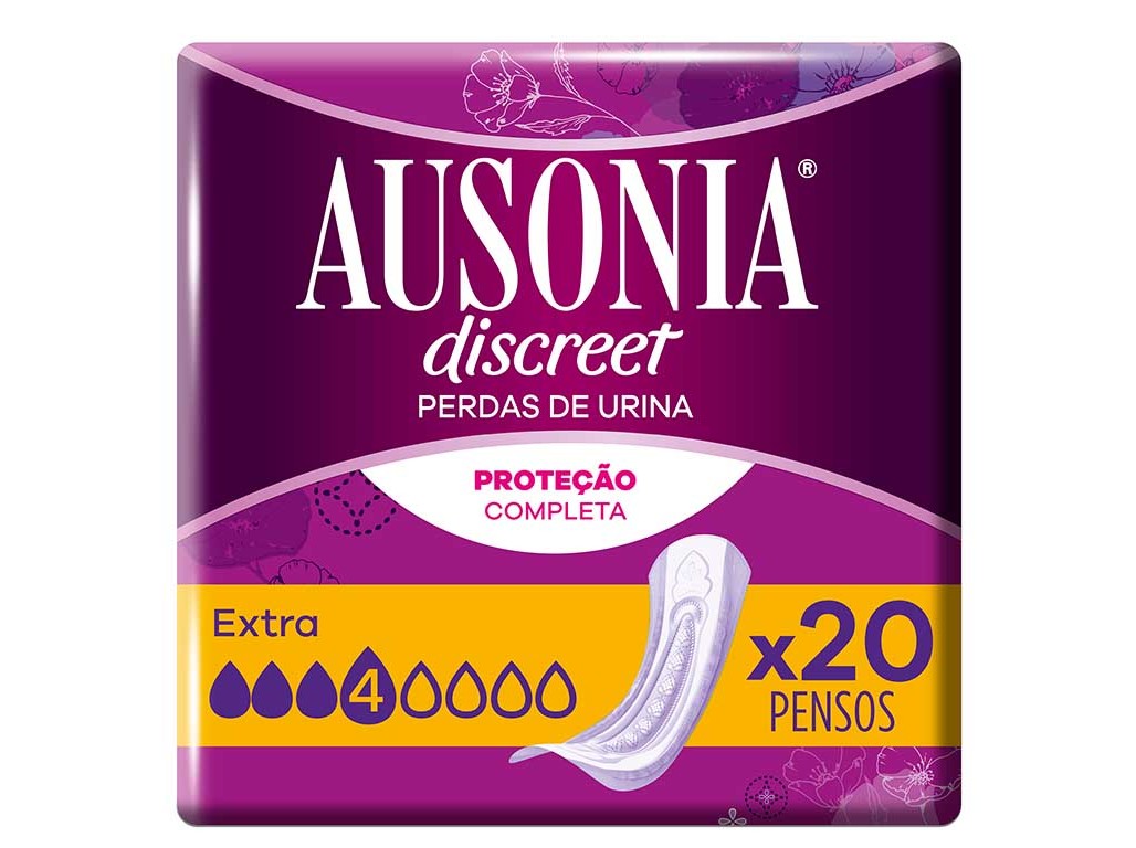PENSOS INCONTINÊNCIA EXTRA AUSONIA DISCREET 20 UN