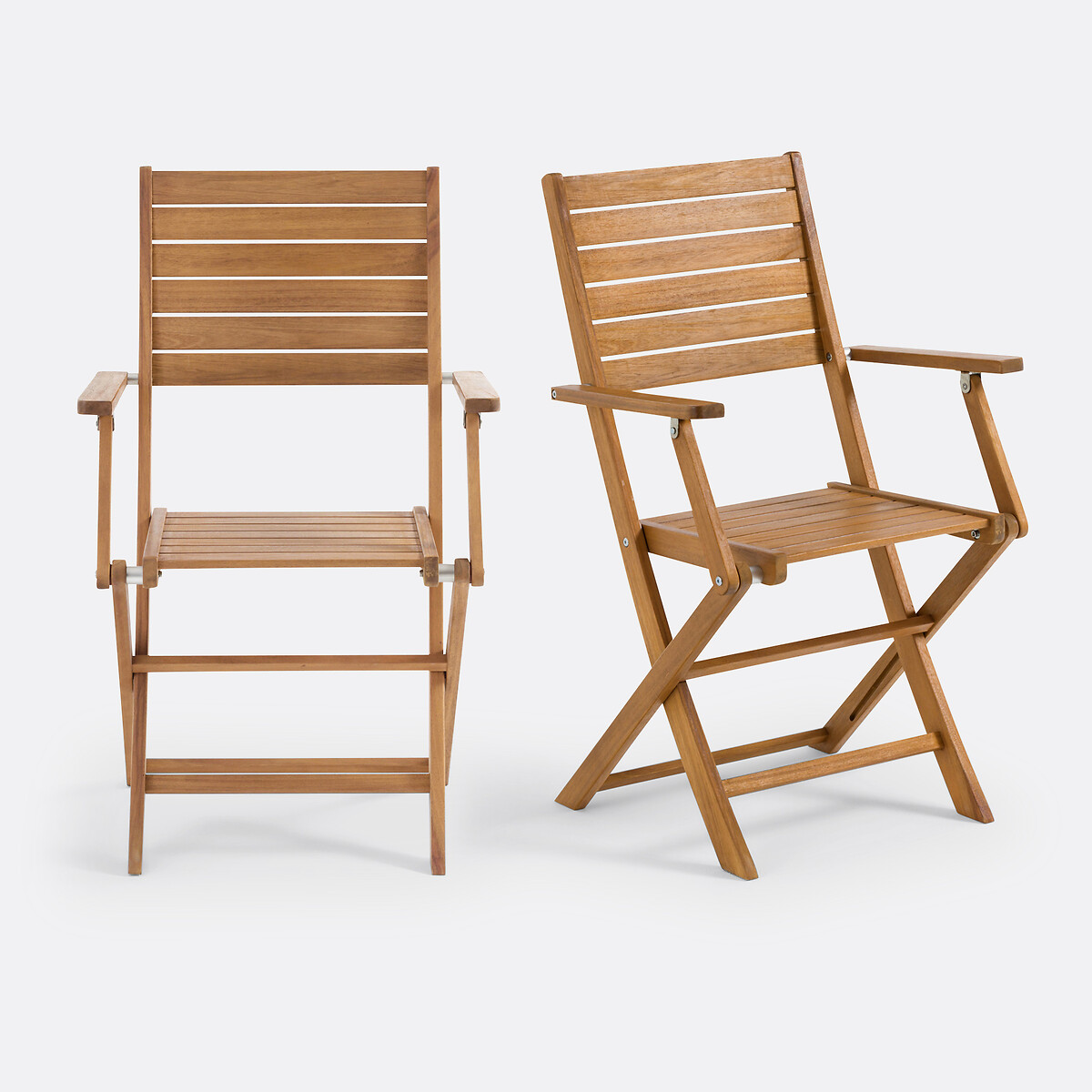 LA REDOUTE INTERIEURS<br>Conjunto de 2 poltronas de jardim em acácia, Nápoles