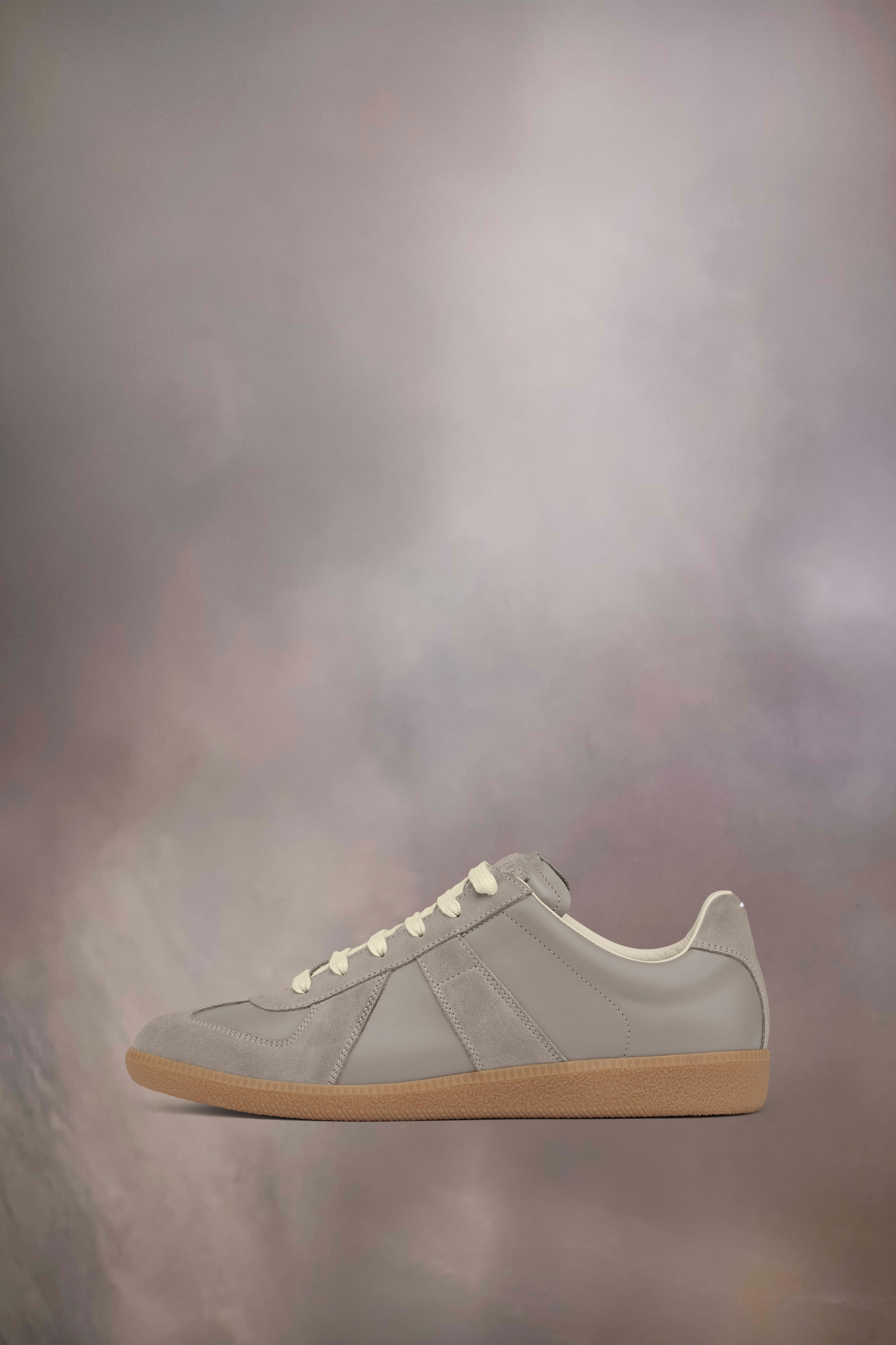 Sneakers Replica en cuir pour femme Gris