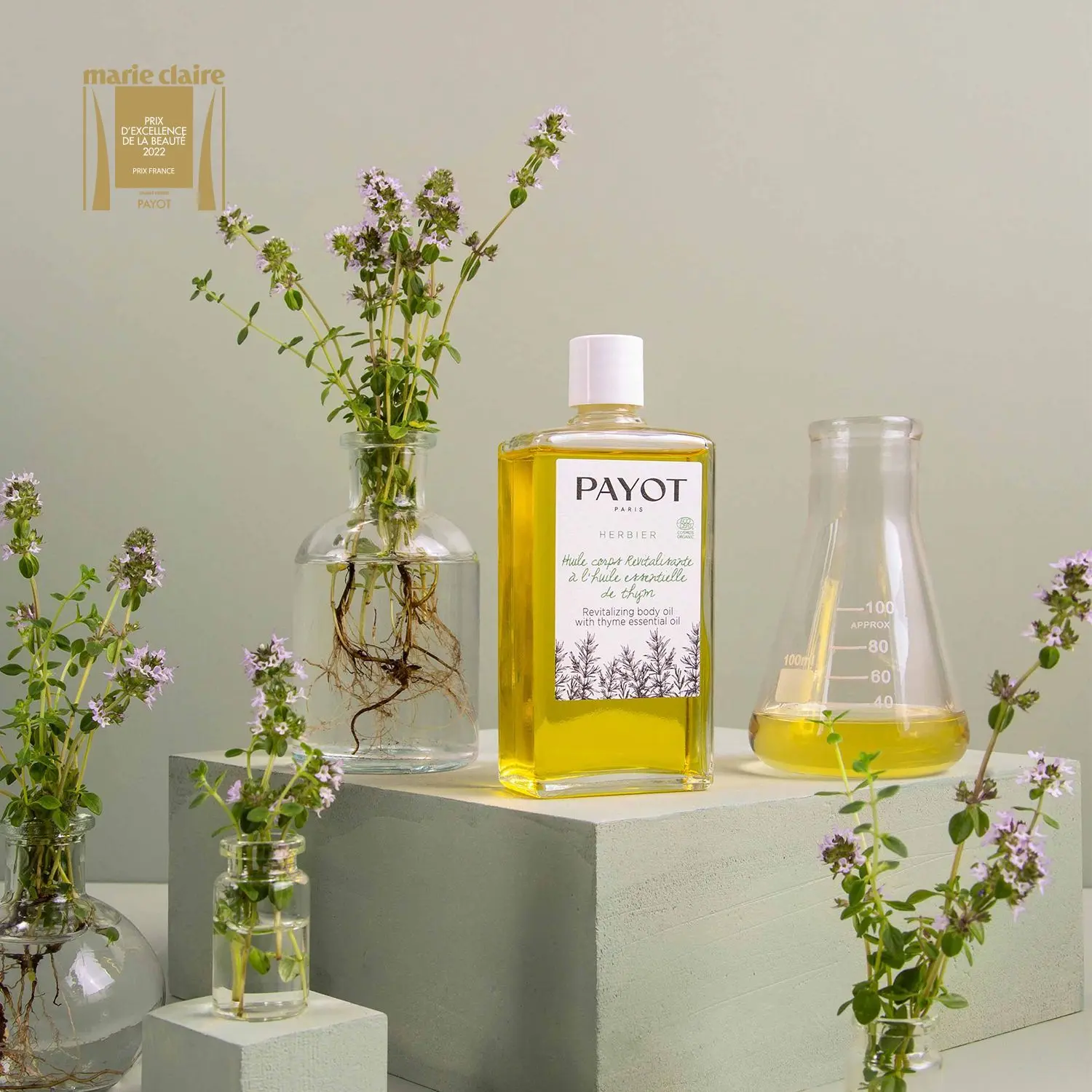 Payot - Huile corps revitalisante à l'huile essentielle de thym Huile corps revitalisante- Huile