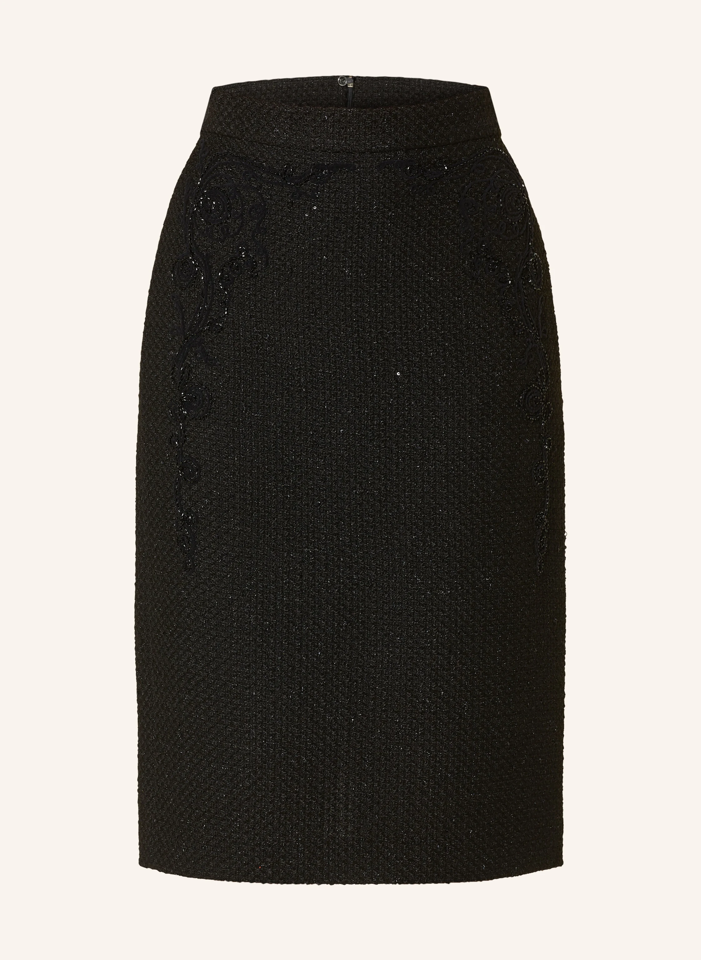 MARC CAIN Tweed-Rock mit Glitzergarn