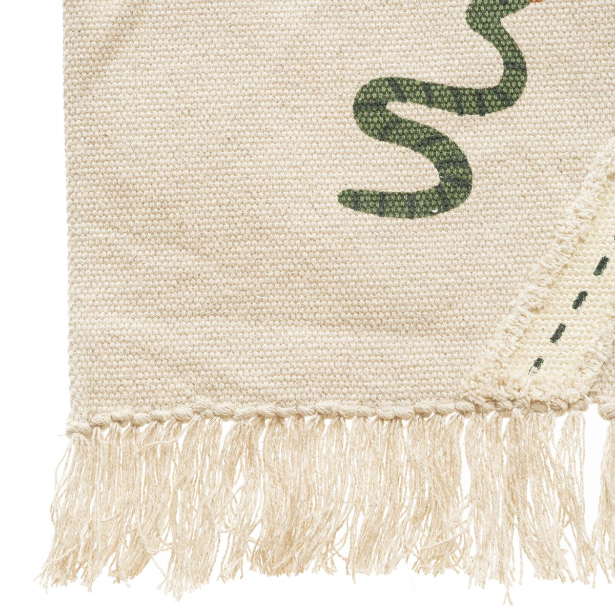 TAPIS RECTANGLE COTON JUNGLE 100X150CM