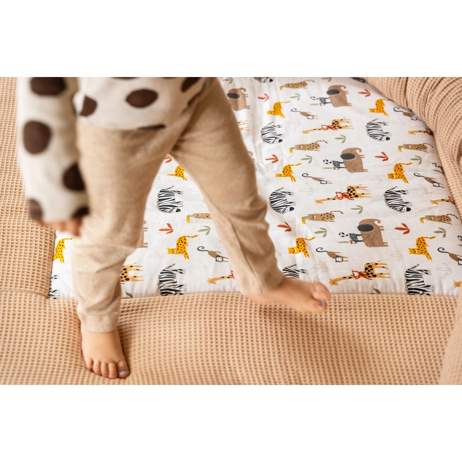 Ullenboom Krabbeldecke Waffelpique Motiv Sand Savanne 120x120 cm