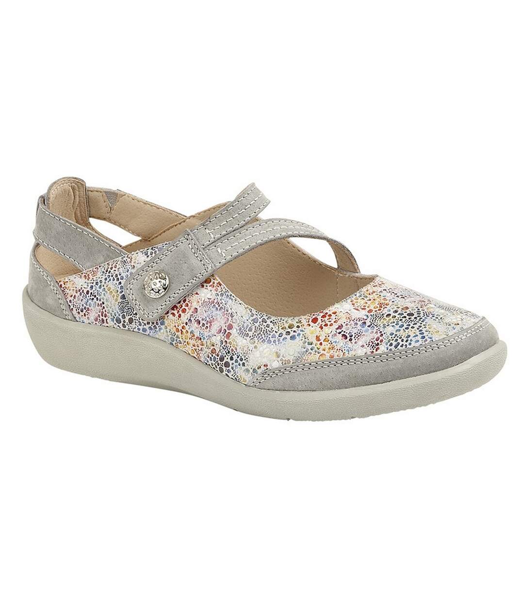 Boulevard - Chaussures en cuir - Femmes (Gris) - UTDF1567
